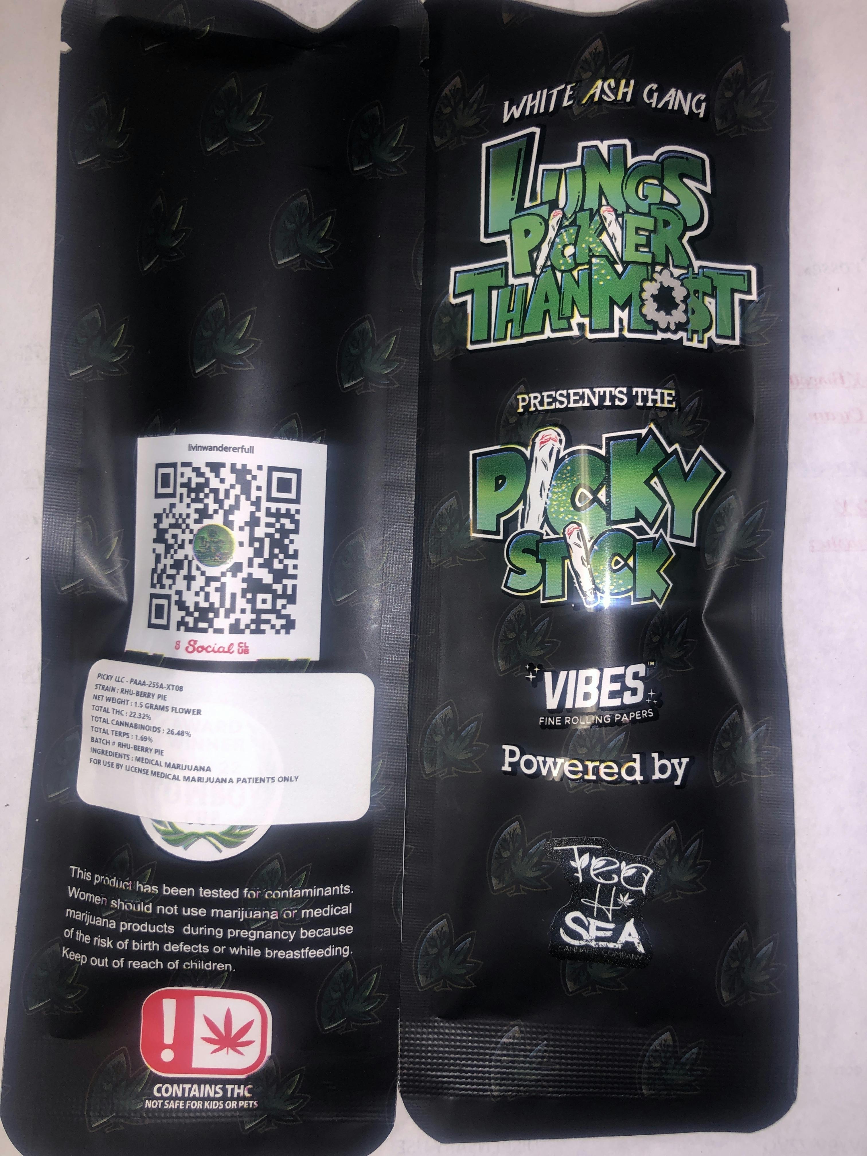 PICKY STICK: RHU-BERRY PIE 1.5GRAM JOINT