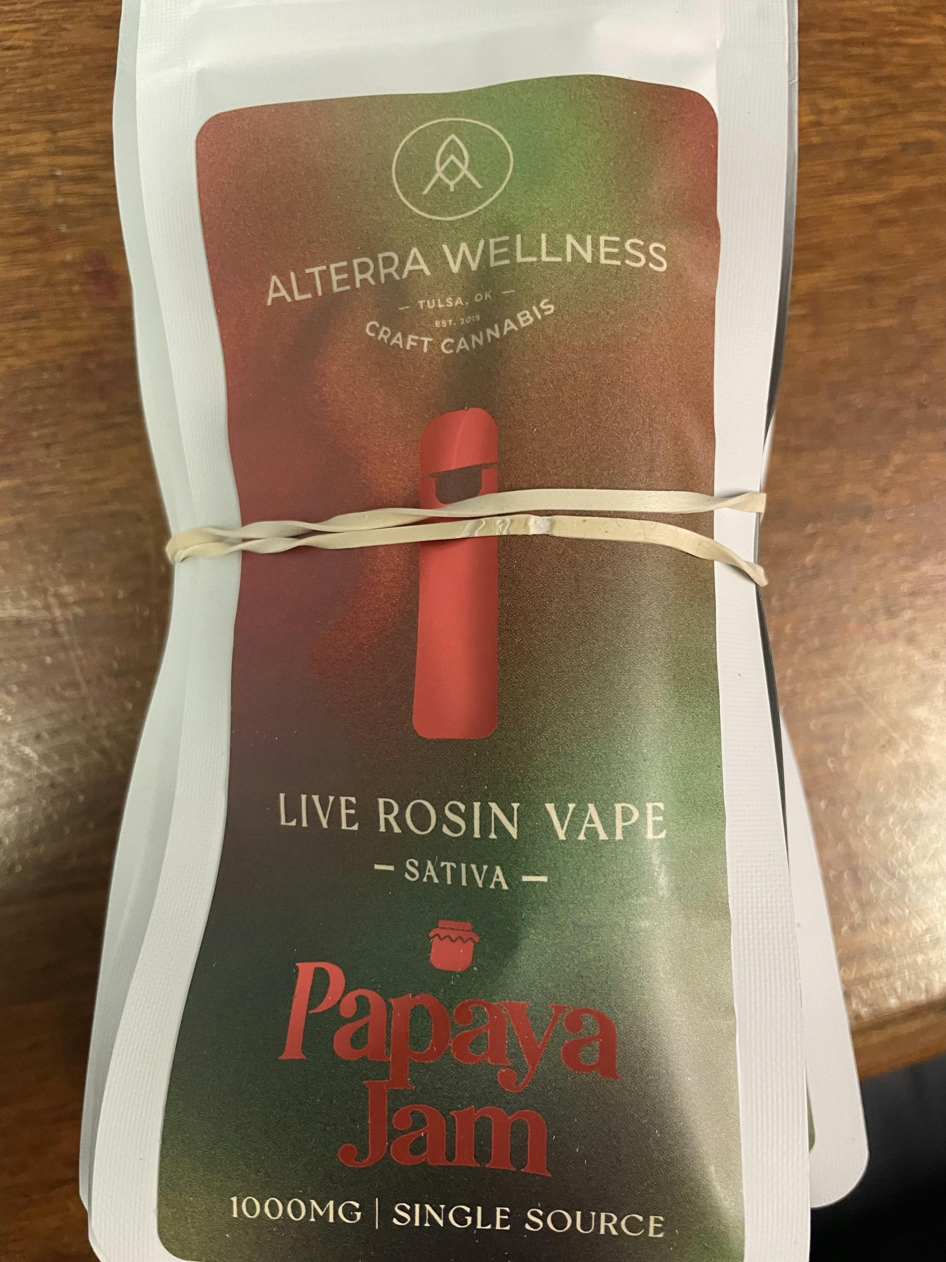ALTERRA: PAPAYA JAM 1G ROSIN DISPOSABLE *SALE*