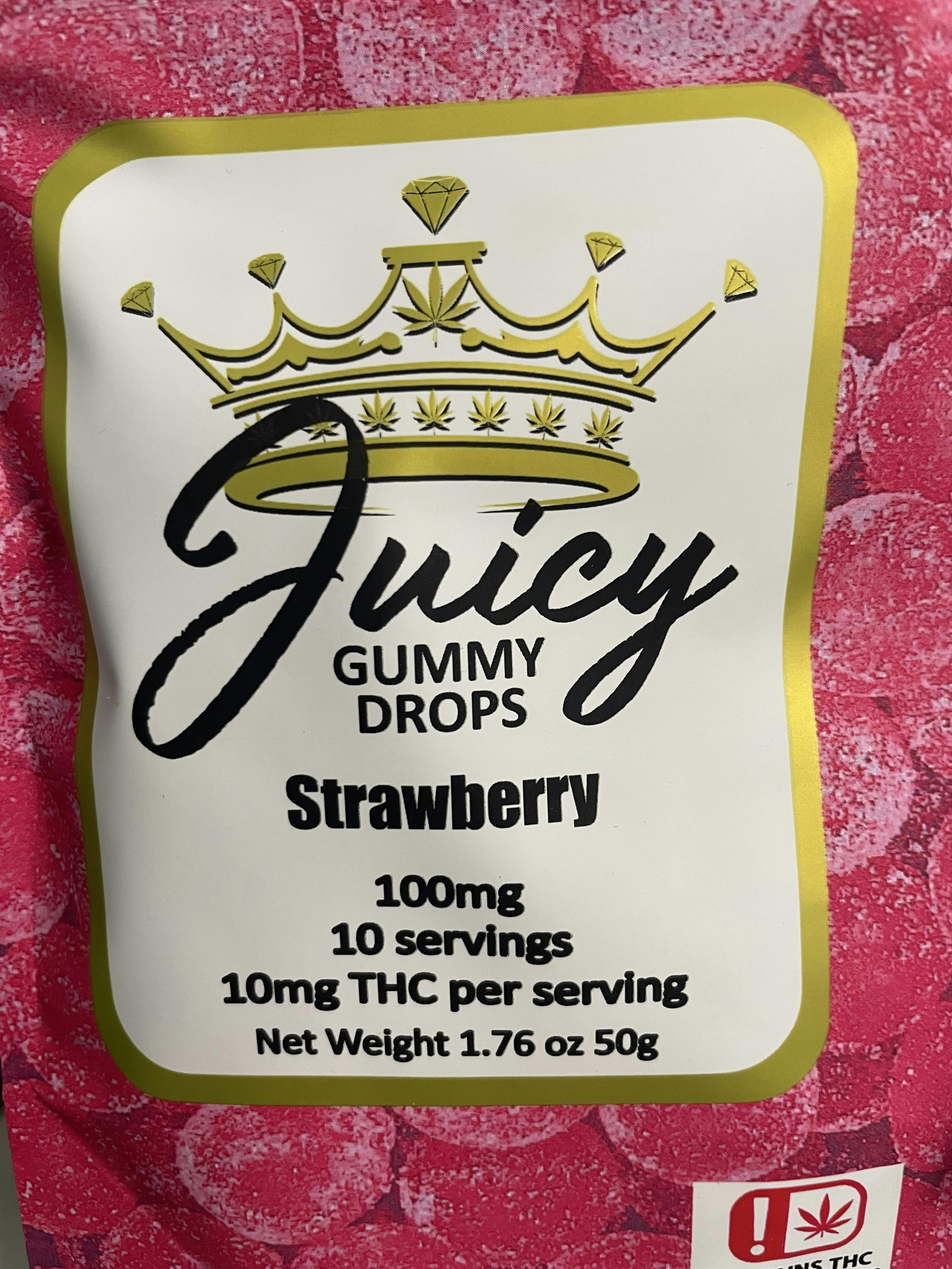 JUICY: STRAWBERRY 100MG GUMMIES