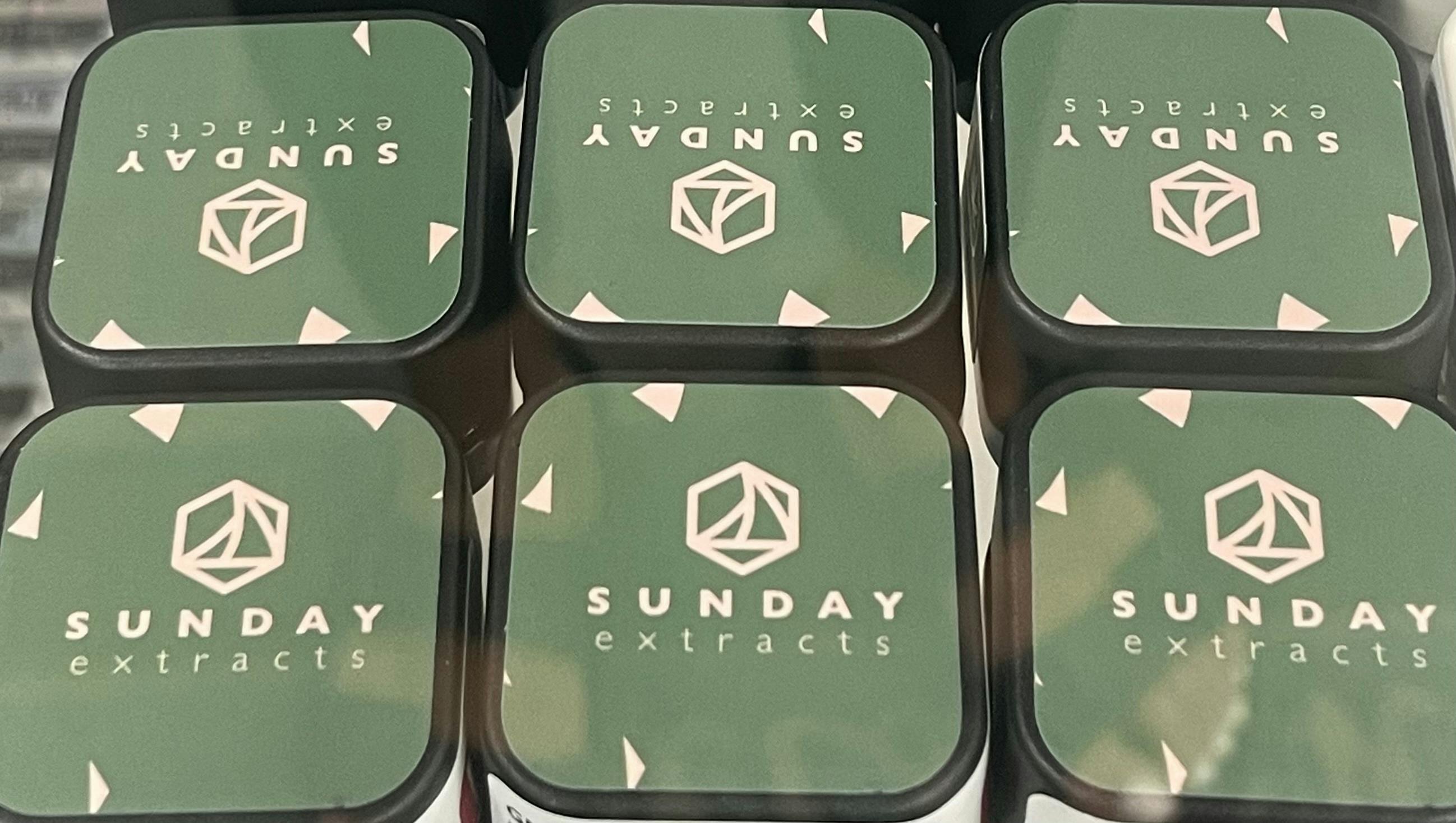 SUNDAY: LIVE RESIN 1G CONCENTRATES at GREEN ST . Dispensary