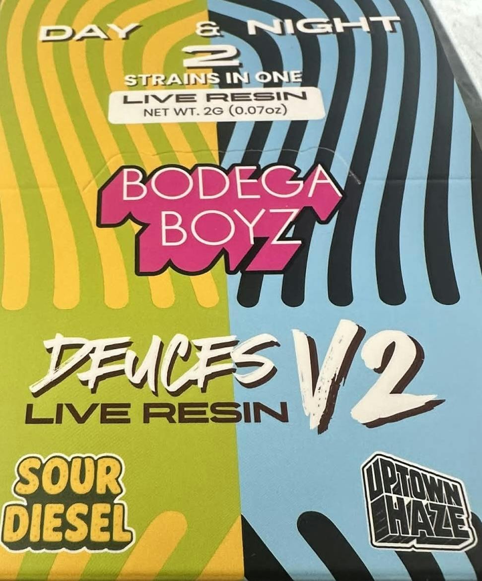 Bodega Boyz | Deuces | Sour Diesel + Uptown Haze | Disposable | 2g
