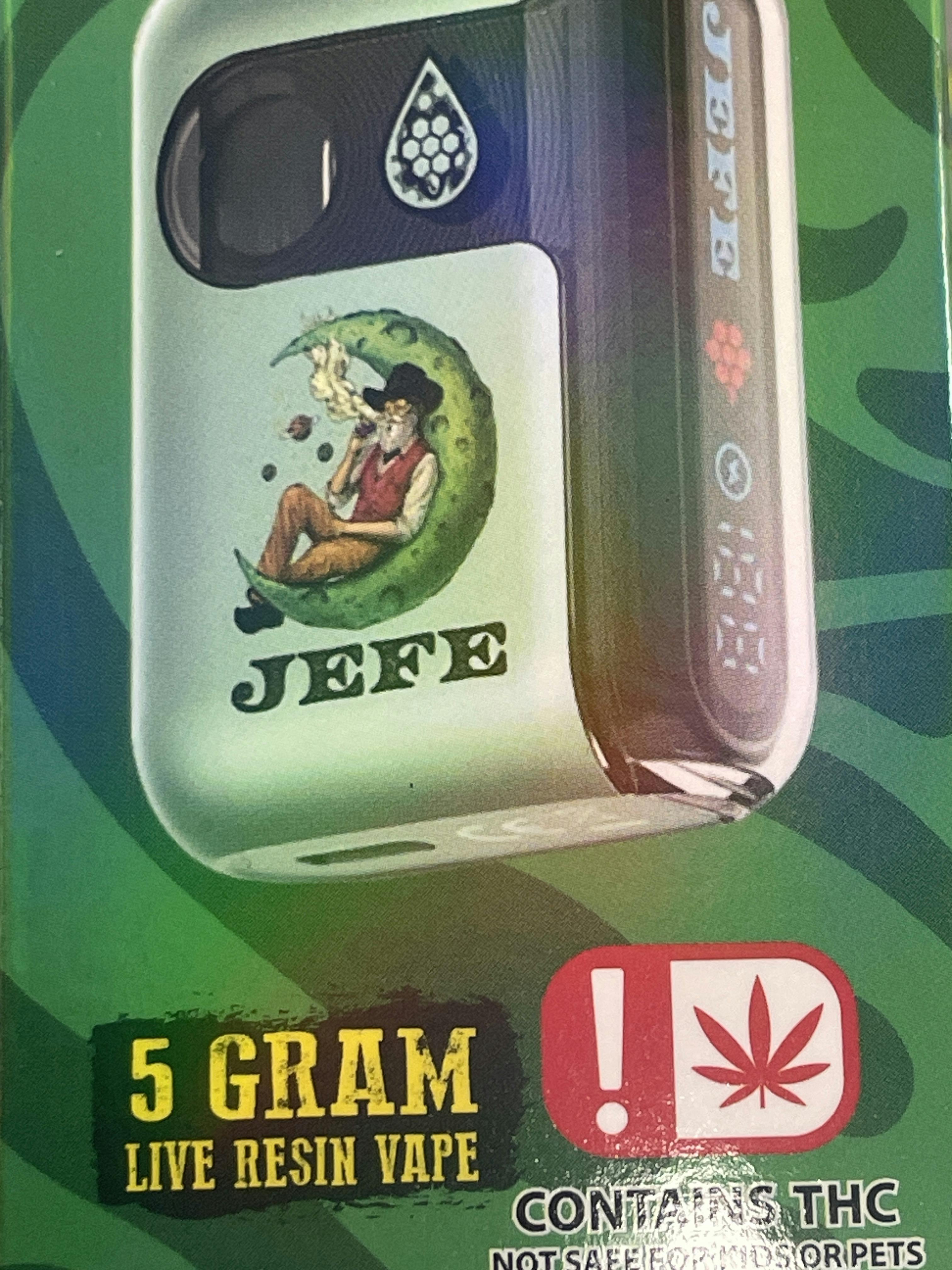 JEFE: 5G LIVE RESIN DISPOSABLE (DIFFERENT STRAINS TO CHOOSE FROM)