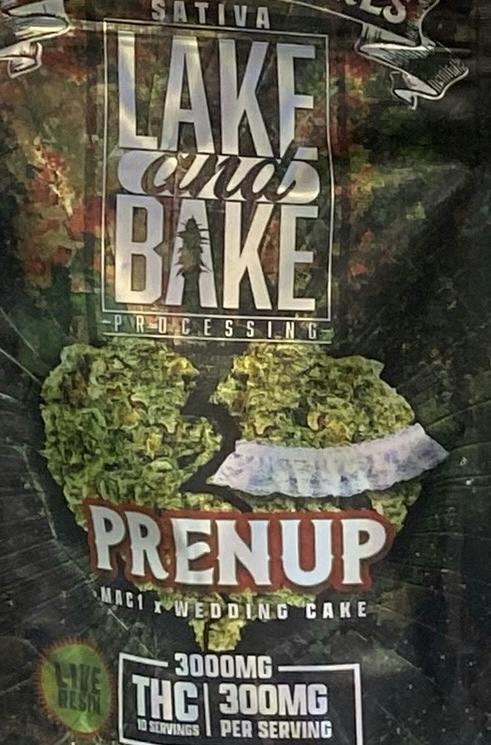 LAKE & BAKE: PRENUP LIVE RESIN GUMMIES 3000MG