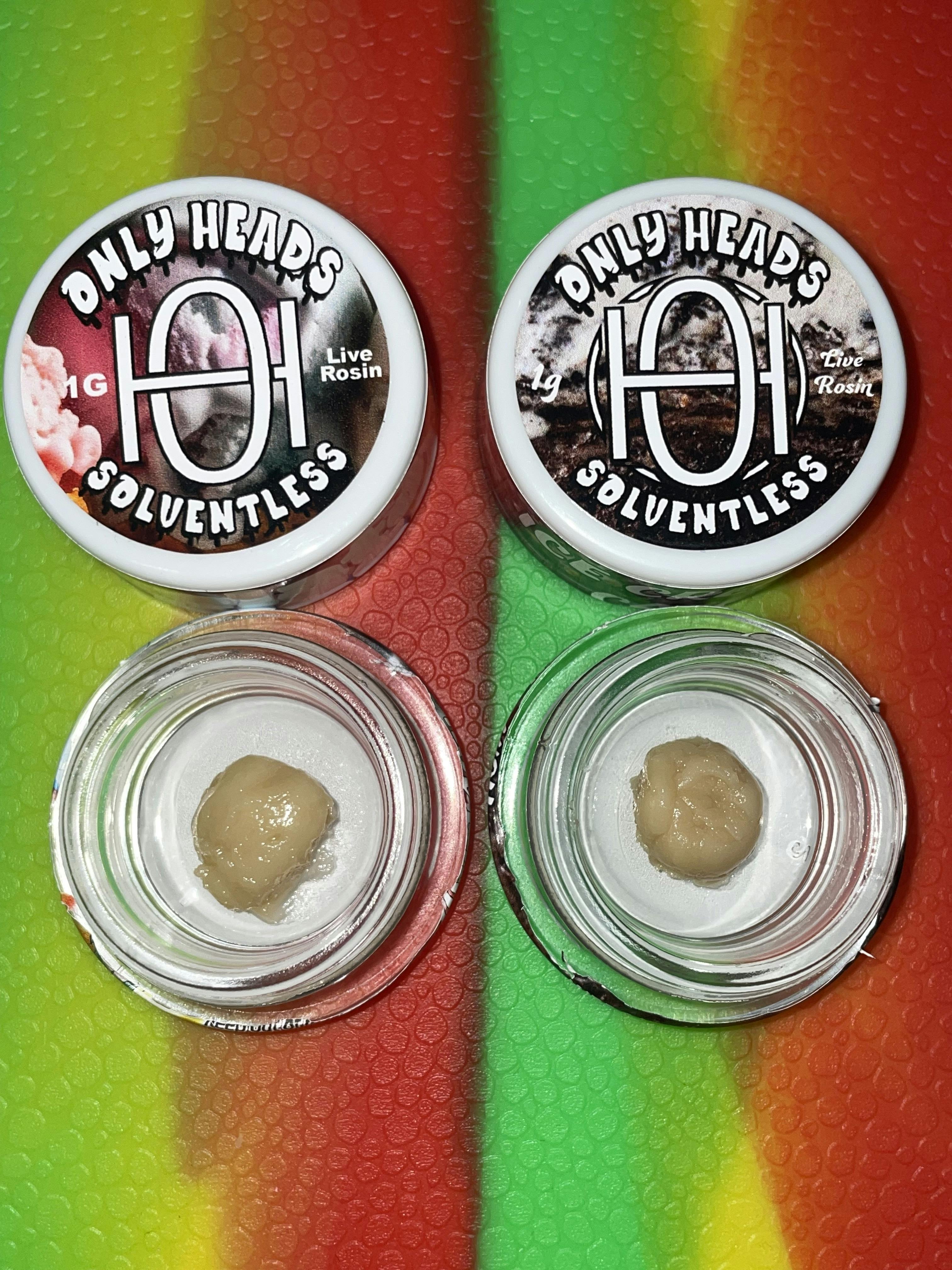 ONLY HEADS: 1G LIVE ROSIN