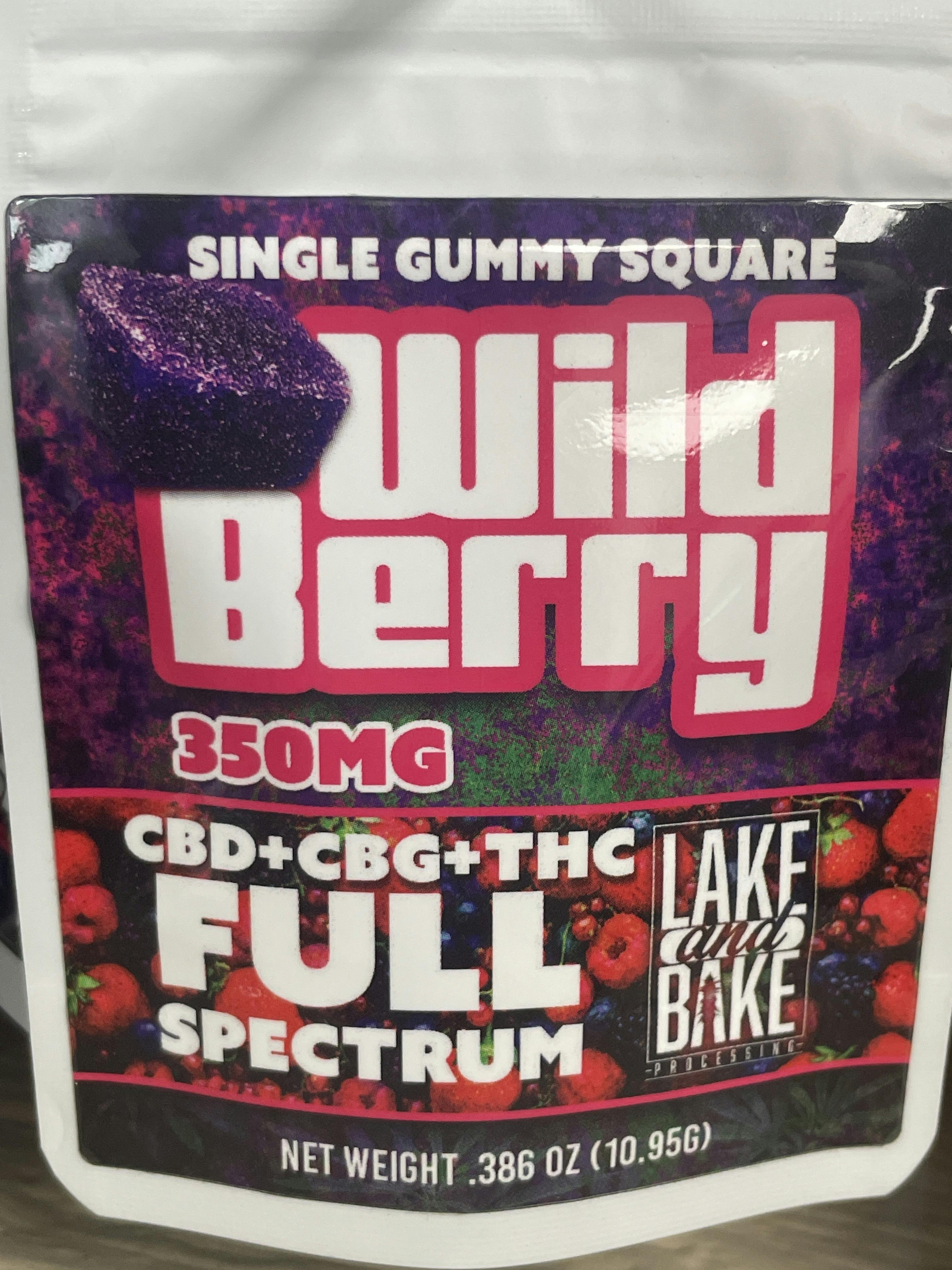 LAKE & BAKE: WILD BERRY 350MG FULL SPECTRUM SINGLE at GREEN ST . Dispensary