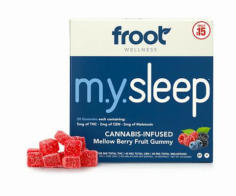 Froot | M.Y. SLEEP Gummies | 2.5:1 THC:CBN | 100mg | 20ct | 5mg/ea