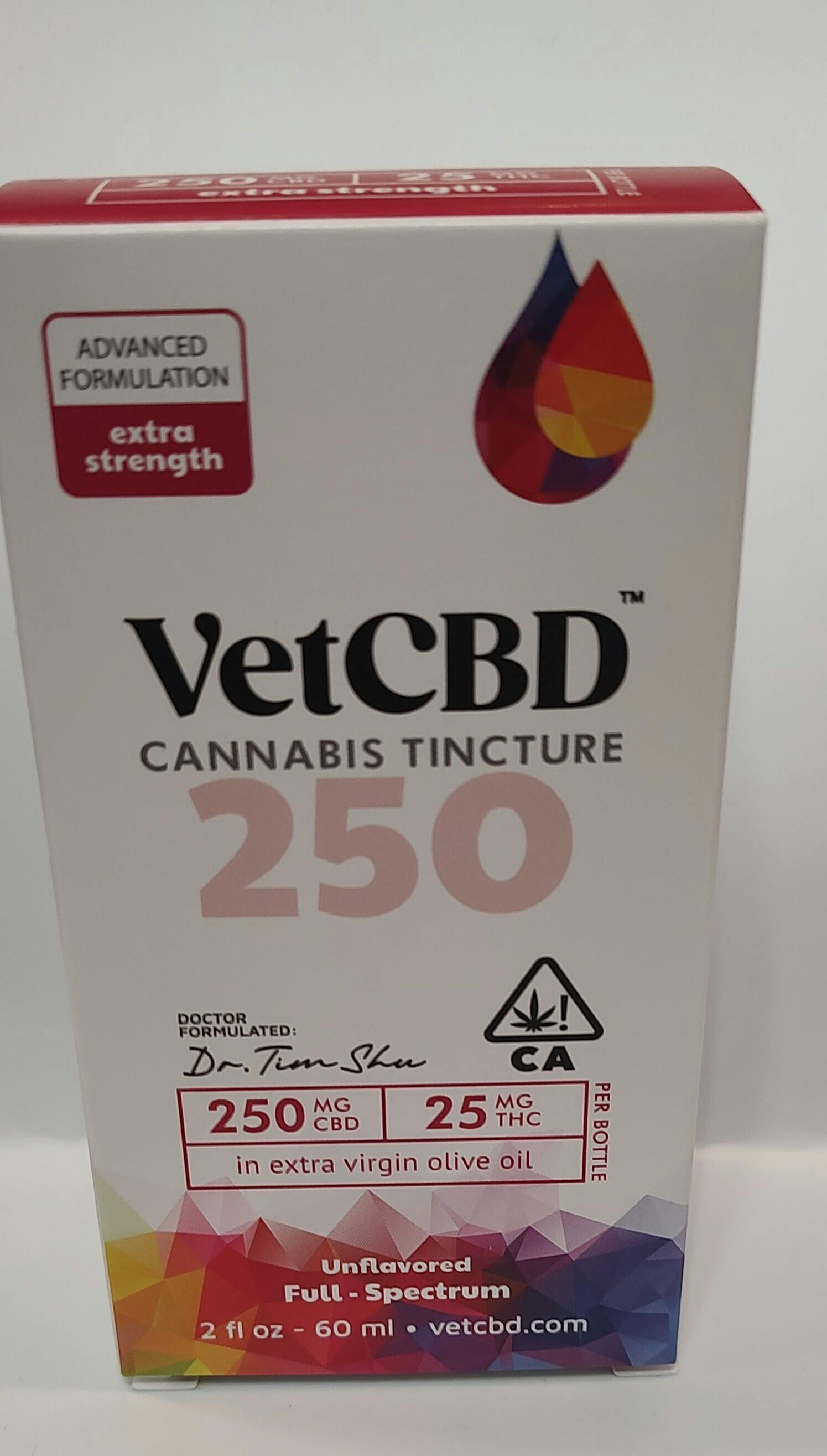 VetCBD, Extra Strength 10:1 Tincture, 250mg, 2oz