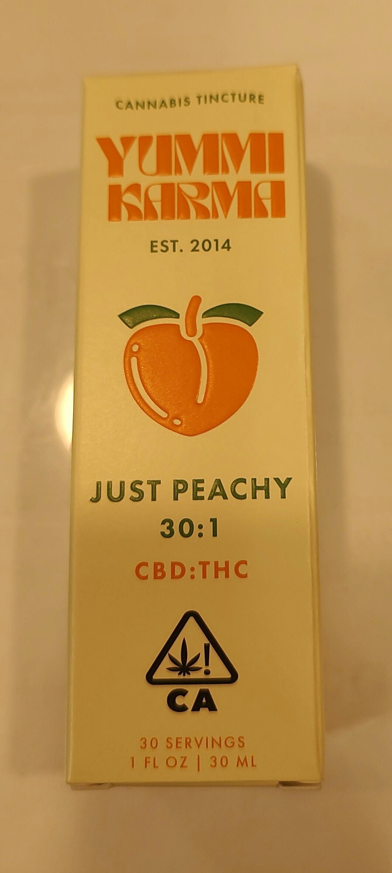 Yummi Karma - Just Peachy 30:1 CBD:THC Drops