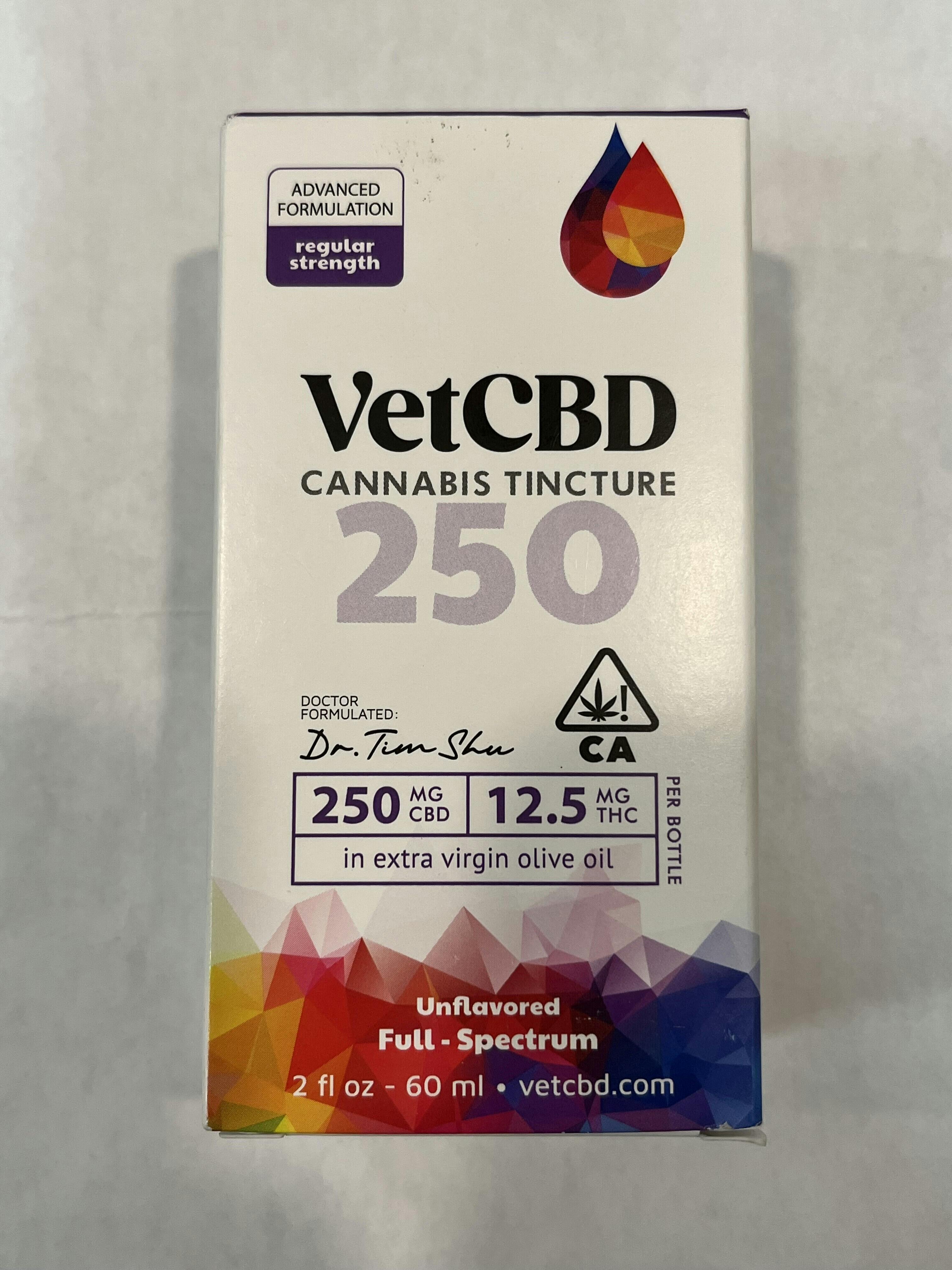 VetCBD, Regular Strength 20:1 Tincture, 250mg, 2oz