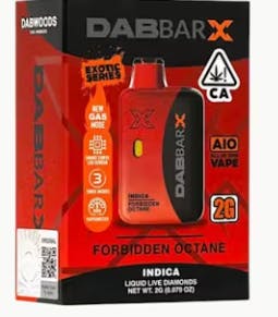 VAPE - DABBAR X LIQUID LIVE DIAMONDS FORBIDDEN OCTANE 2G
