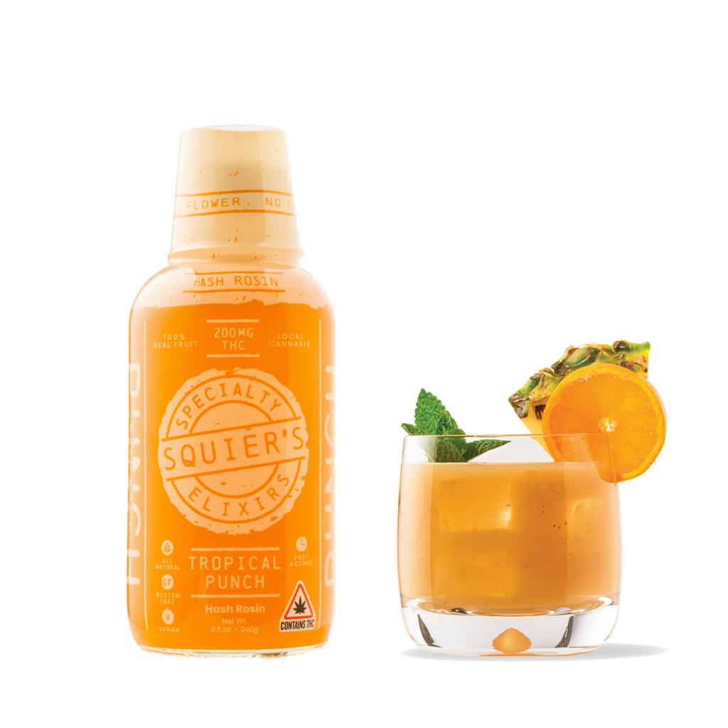 Tangerine Tropical Punch 200 mg Hash Rosin Drink 8oz