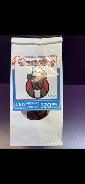 Desserted Dog-Sausage Roll Dog Treats-CBD for Dogs-120mg/10mg per serving