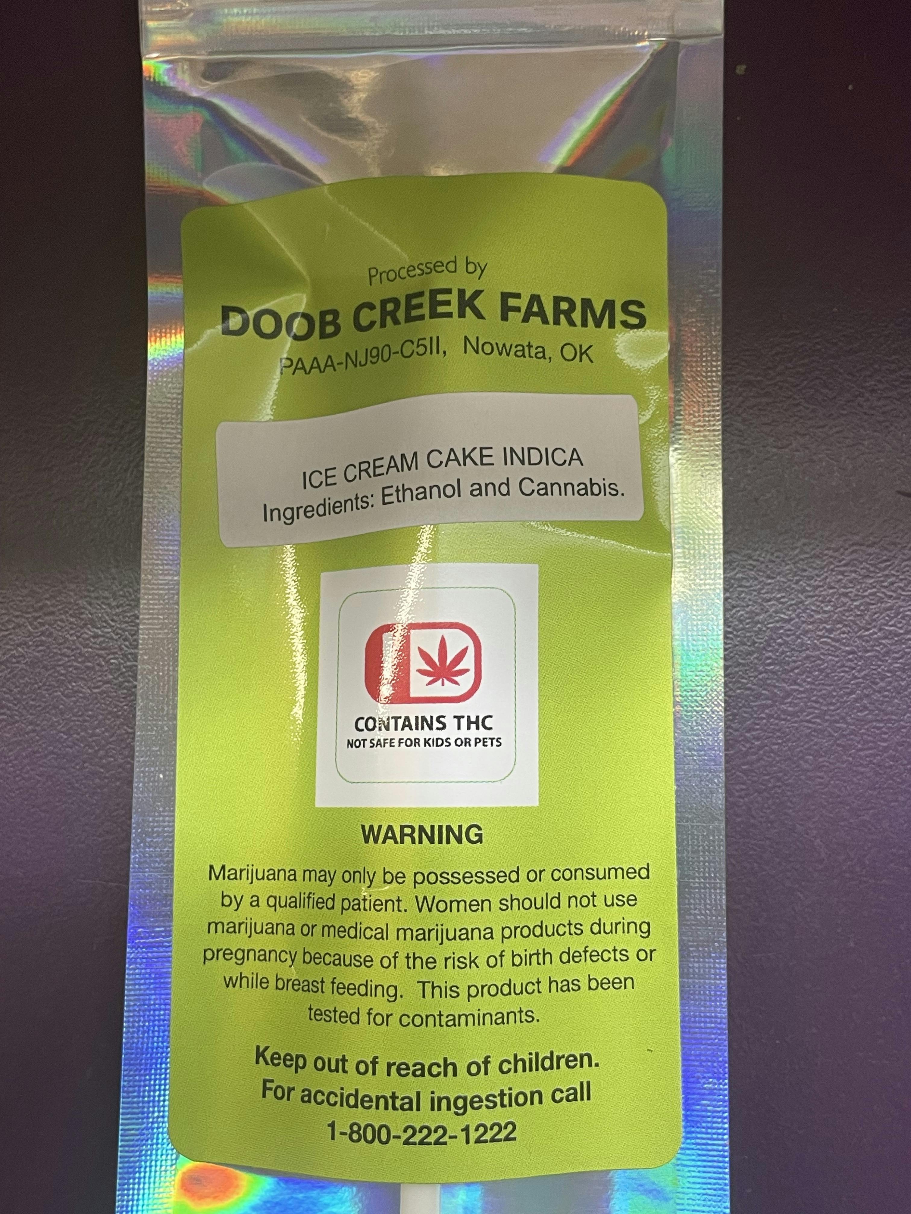 Doob Creek Farms - Ice Cream Cake Indica Syringe
