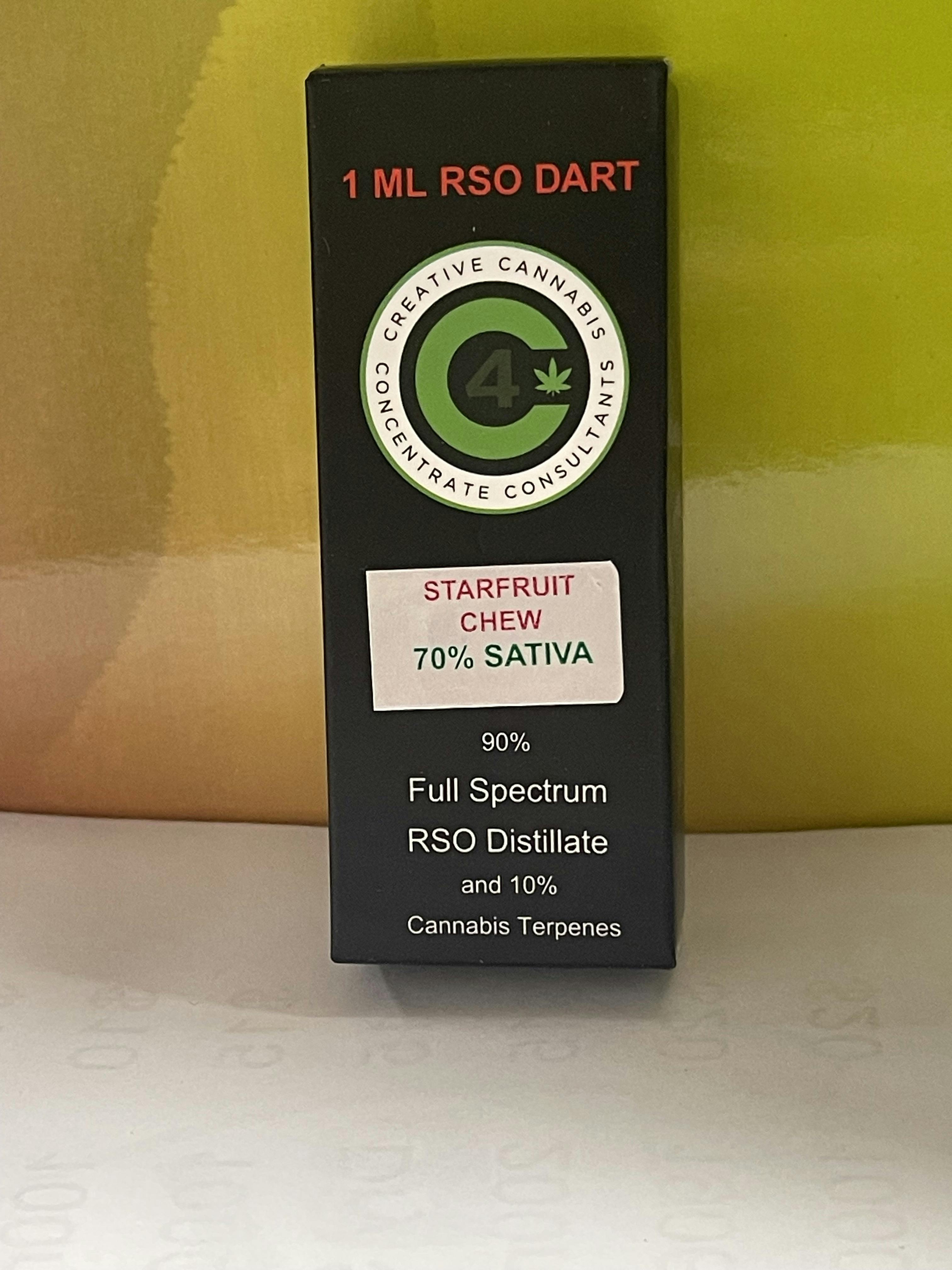 RSO Syringe (Dart) | 1 ML | Full Spectrum | Starfruit Chew | Sativa
