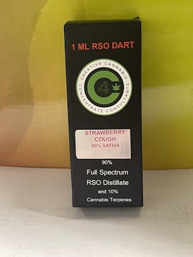 RSO Syringe (Dart) | 1 ML | Full Spectrum | Strawberry Cough | Sativa