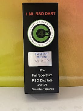 C4 - Full Spectrum | RSO Syringe | 1 ML | Blueberry Muffins | Indica