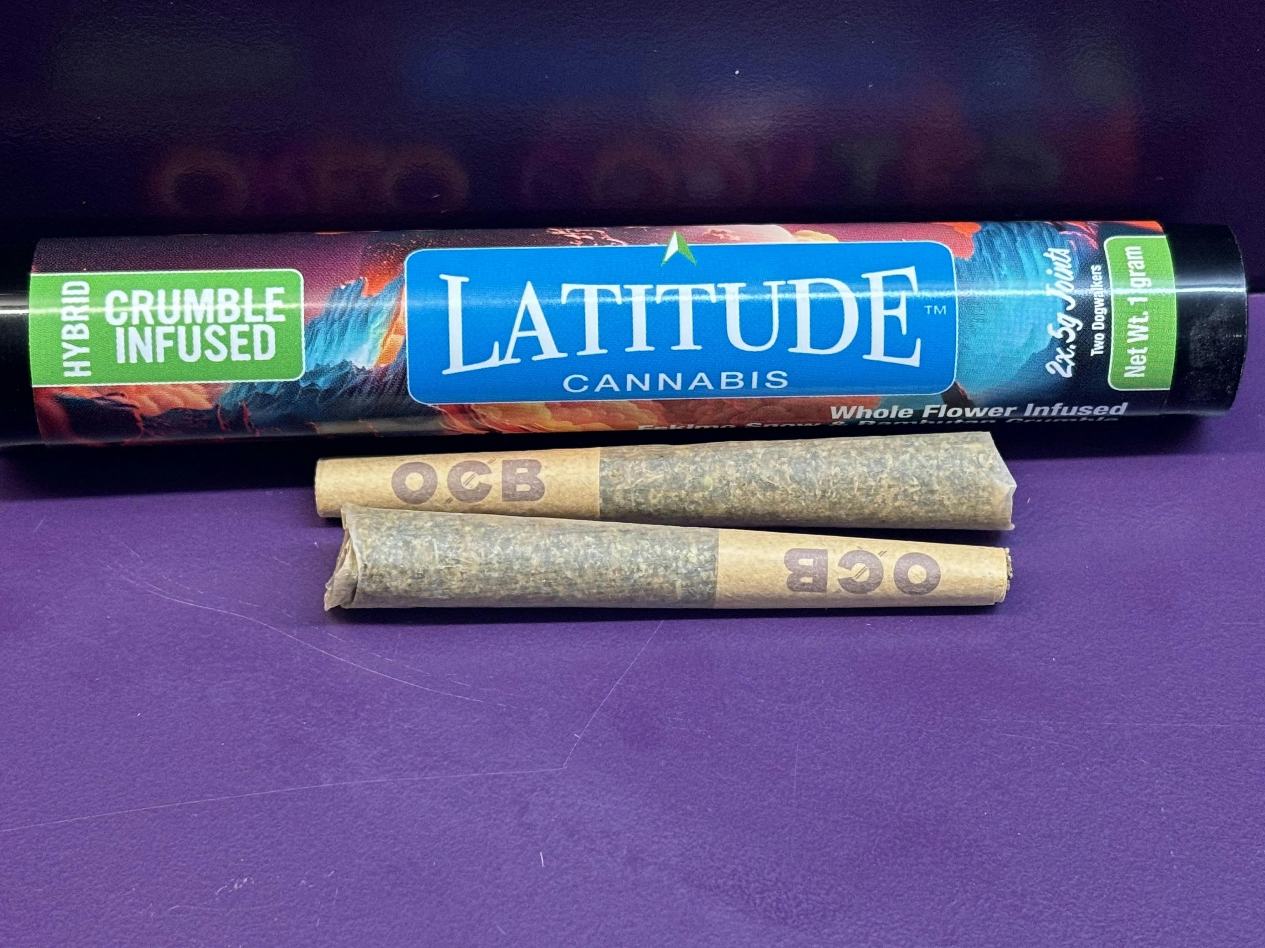 Latitude | 2 Crumble Infused prerolls - Oreo Cookies