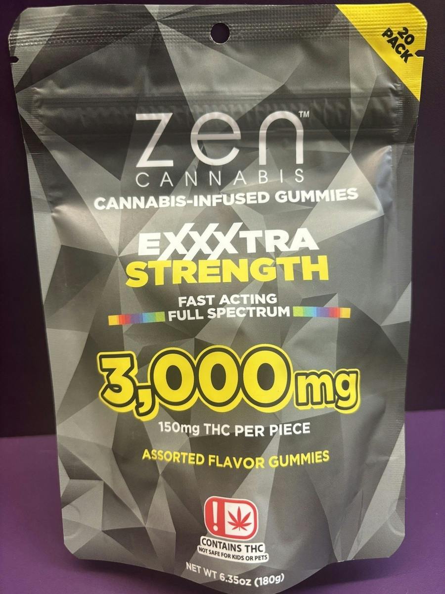 Zen Cannabis | Assorted Flavor Gummies | 3000mg | 20pk | 150mg/ea