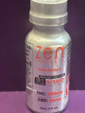 Zen Tincture | 10:1 | Fresh Mint | Hybrid