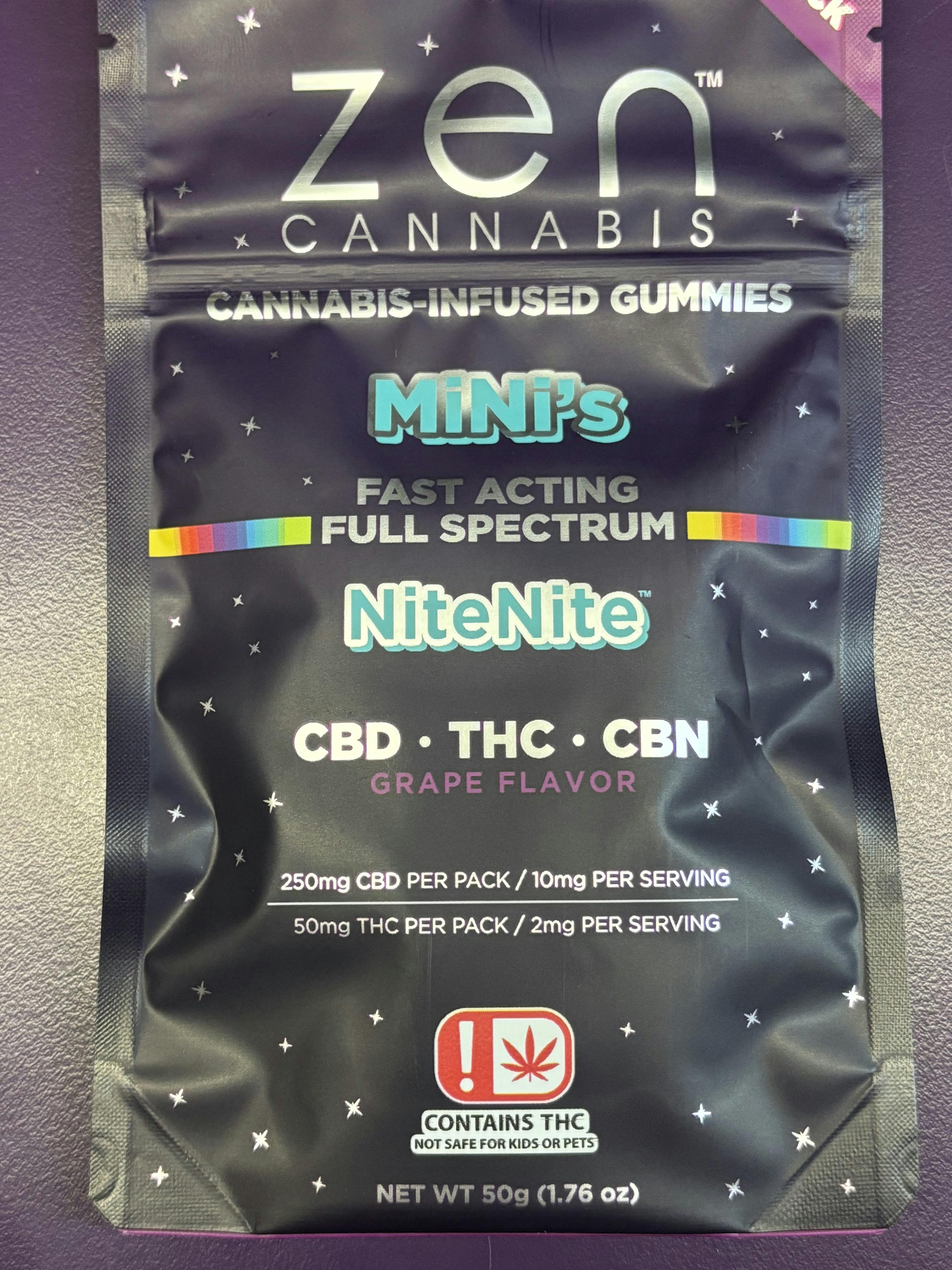 Zen Cannabis | Grape NiteNite Gummies | 50mg | 25ct | 2mg/ea