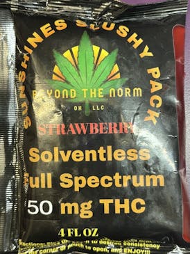 Sunshine Slushy Pack | 50mg | Strawberry | 1.4% CBG , 0.79% CBC | Solventless | Full Spectrum