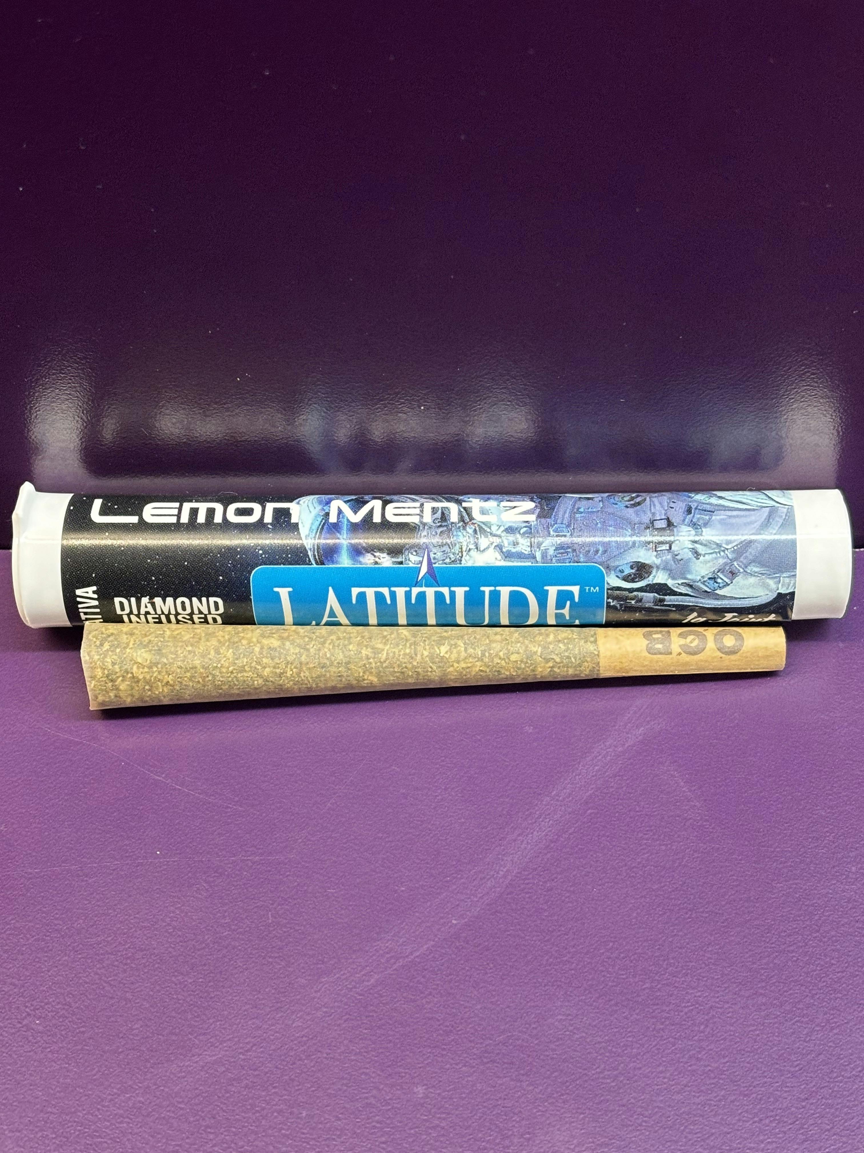 Lemon Mentz | Sativa | Diamond Infused Preroll | 1.4% Terps