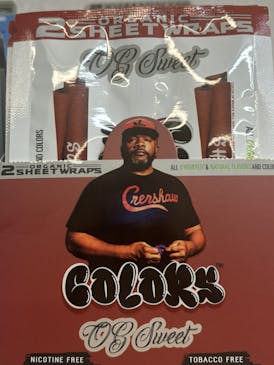 2 Pack | Organic | Colors Wraps | OG Sweet | Tobacco Free