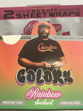 2 Pack | Organic | Colors Wraps | Rainbow Sherbet | Tobacco Free