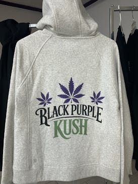 Black Purple Kush | Medium Gray Hoodie | BPK