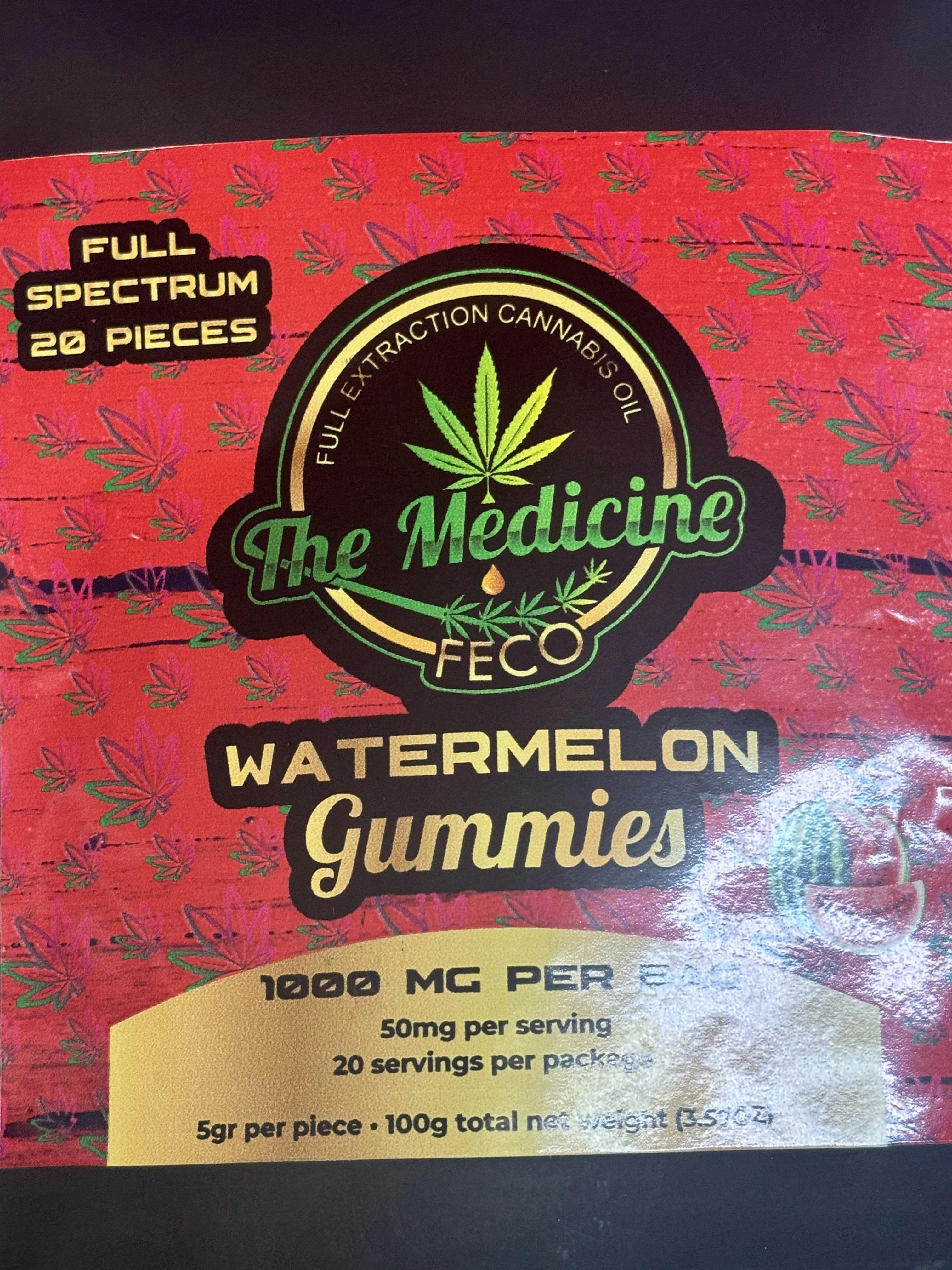 Full Spectrum | FECO | 1000mg Watermelon Gummies