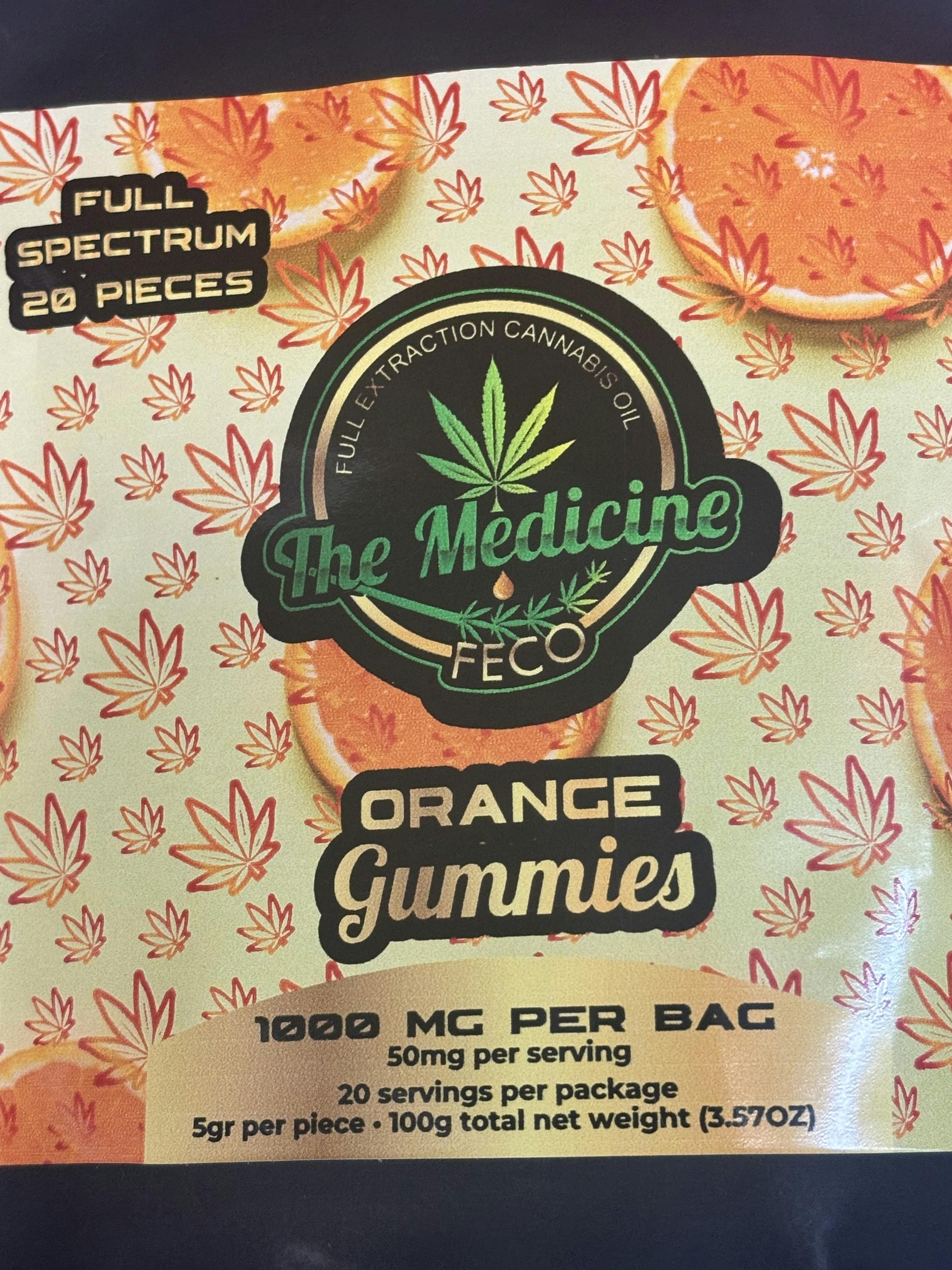 Full Spectrum | FECO | 1000mg Orange Gummies