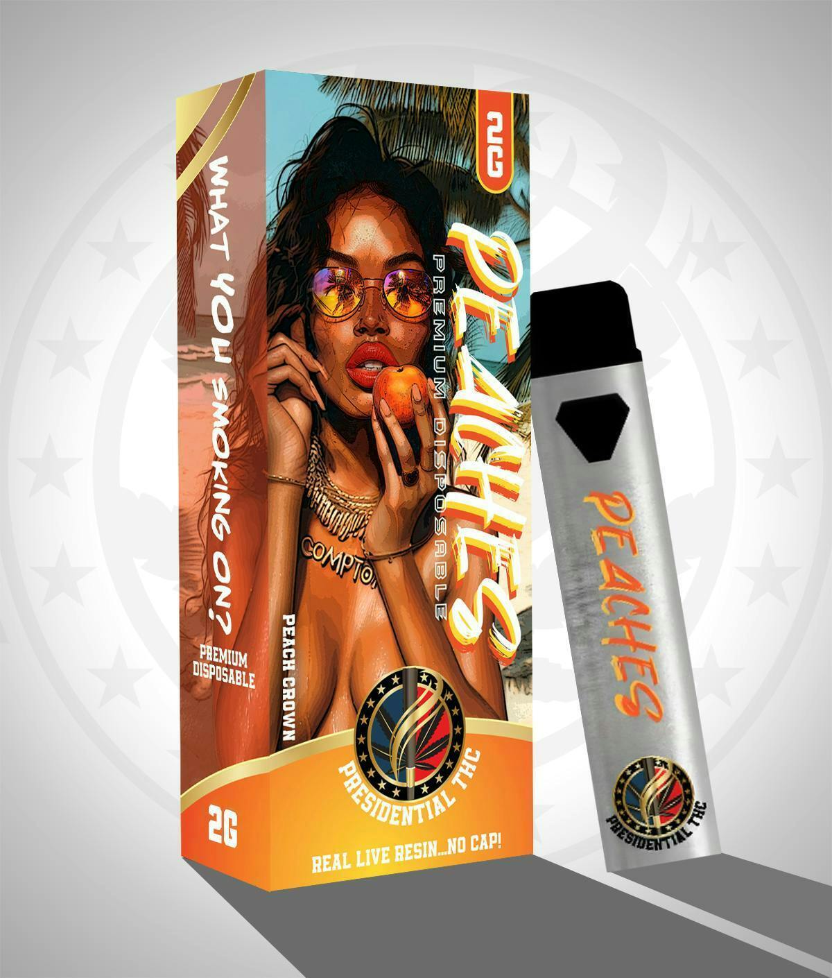 Peaches | Live Resin Disposable | 2g by Presidential THC