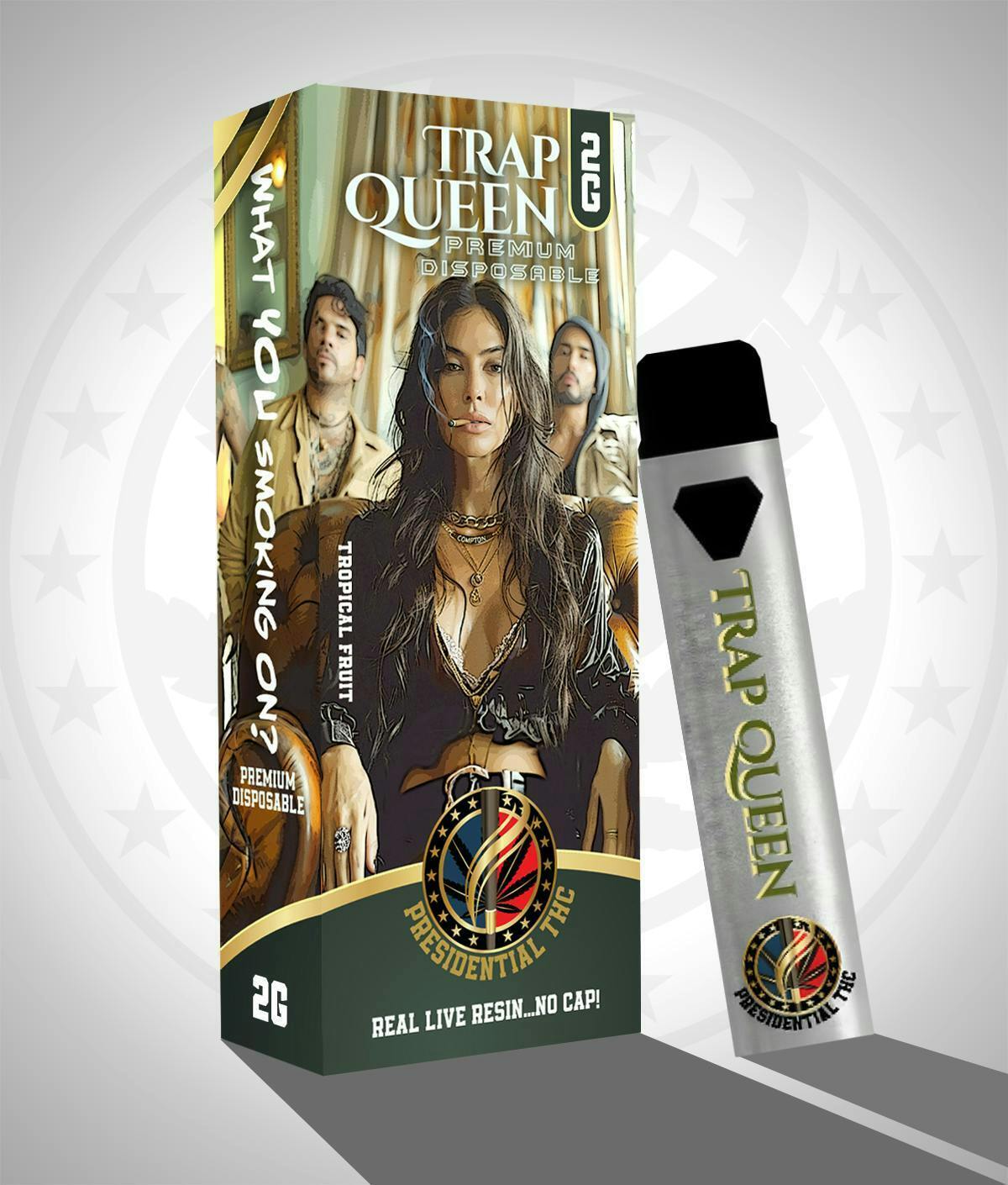 White Widow / Trap Queen | Live Resin Dual Disposable | 2g by Presidential THC