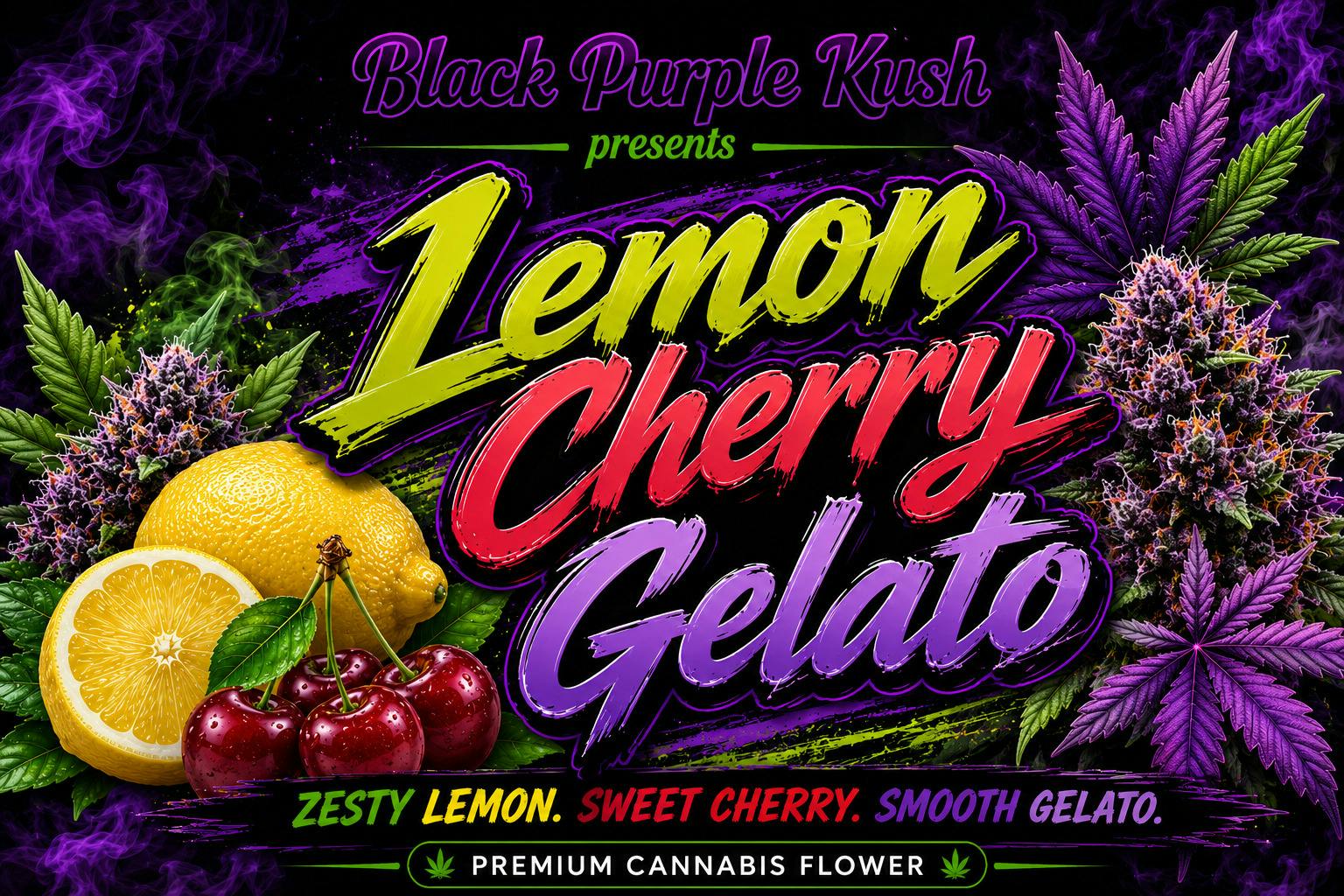 Lemon Cherry Gelato | 29.2% | 2.9% Terps | 70% Indica | $150 oz