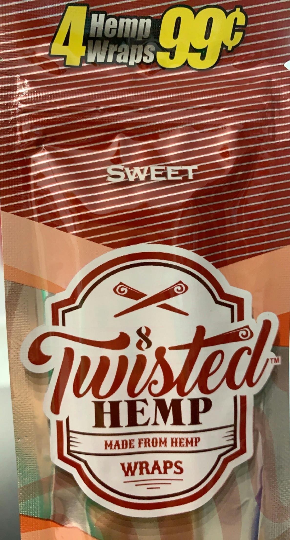 Twisted Hemp Wraps - Sweet - 4 wraps at Black Purple Kush