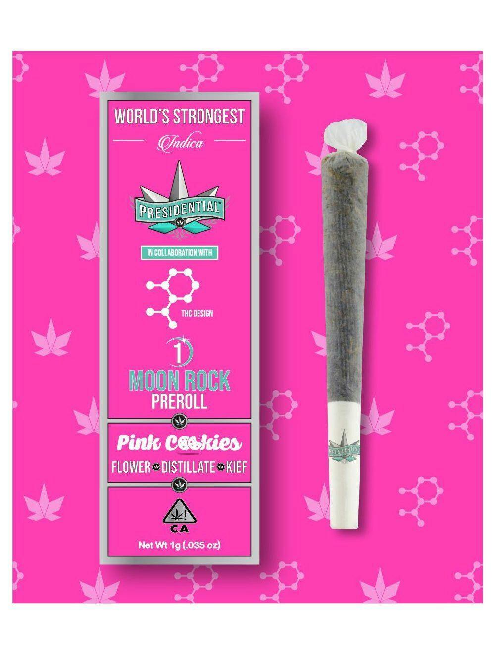Presidential Moon Rock Preroll - Pink Cookies (1g) by Presidential