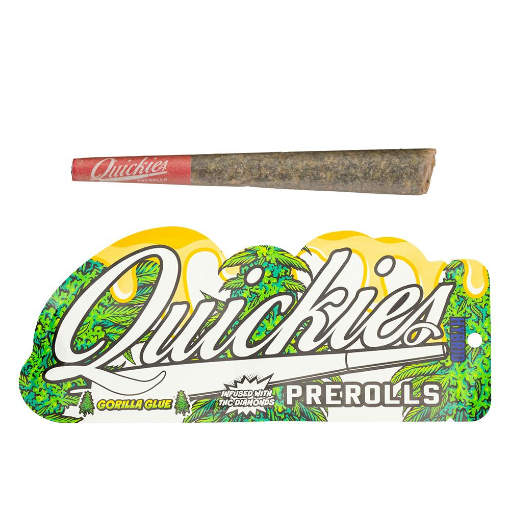 Quickies Prerolls | Infused Gorilla Glue 1g at BACKPACKBOYZ