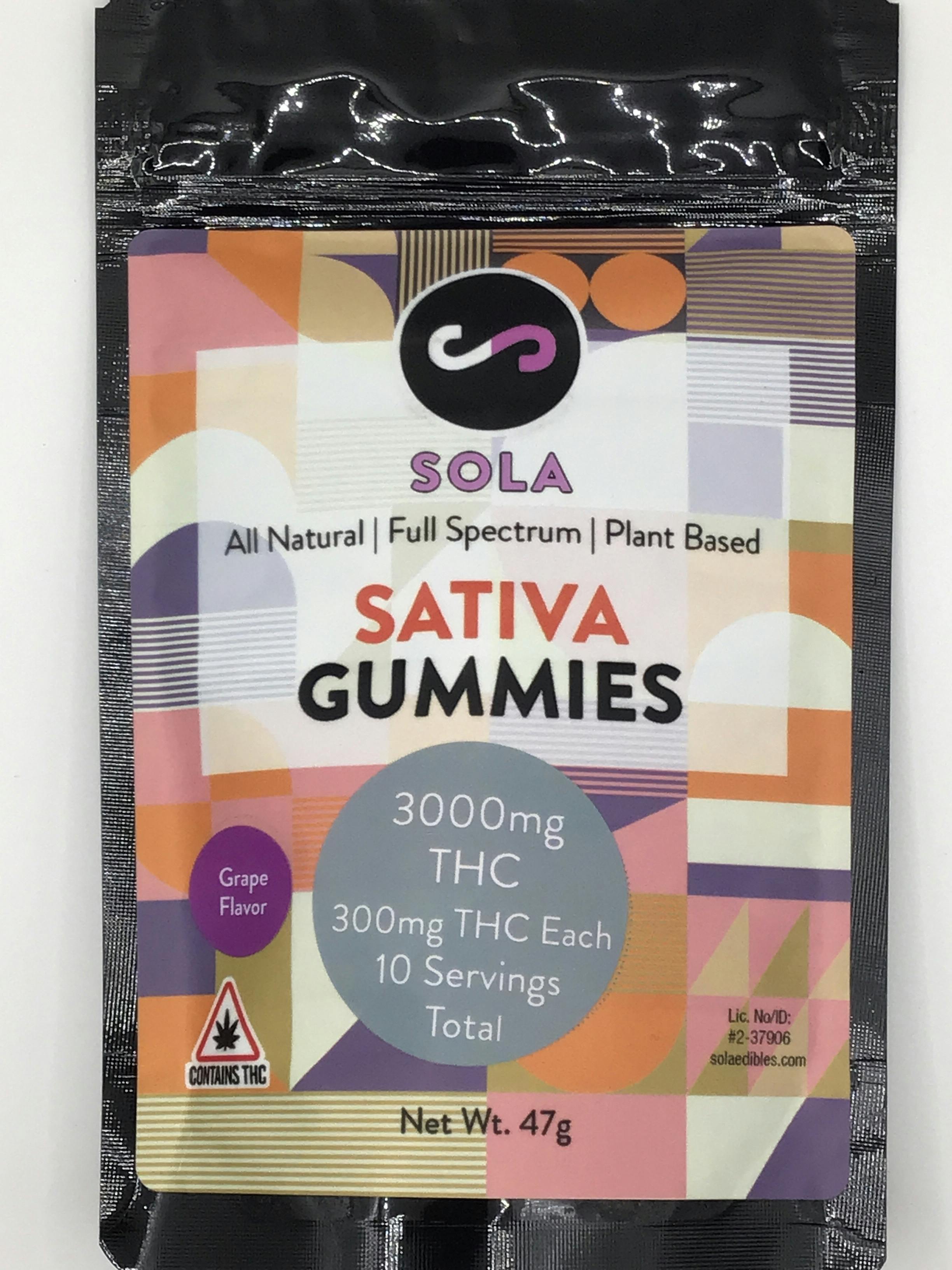 3000mg Sativa Gummies - Grape Flavor Pack