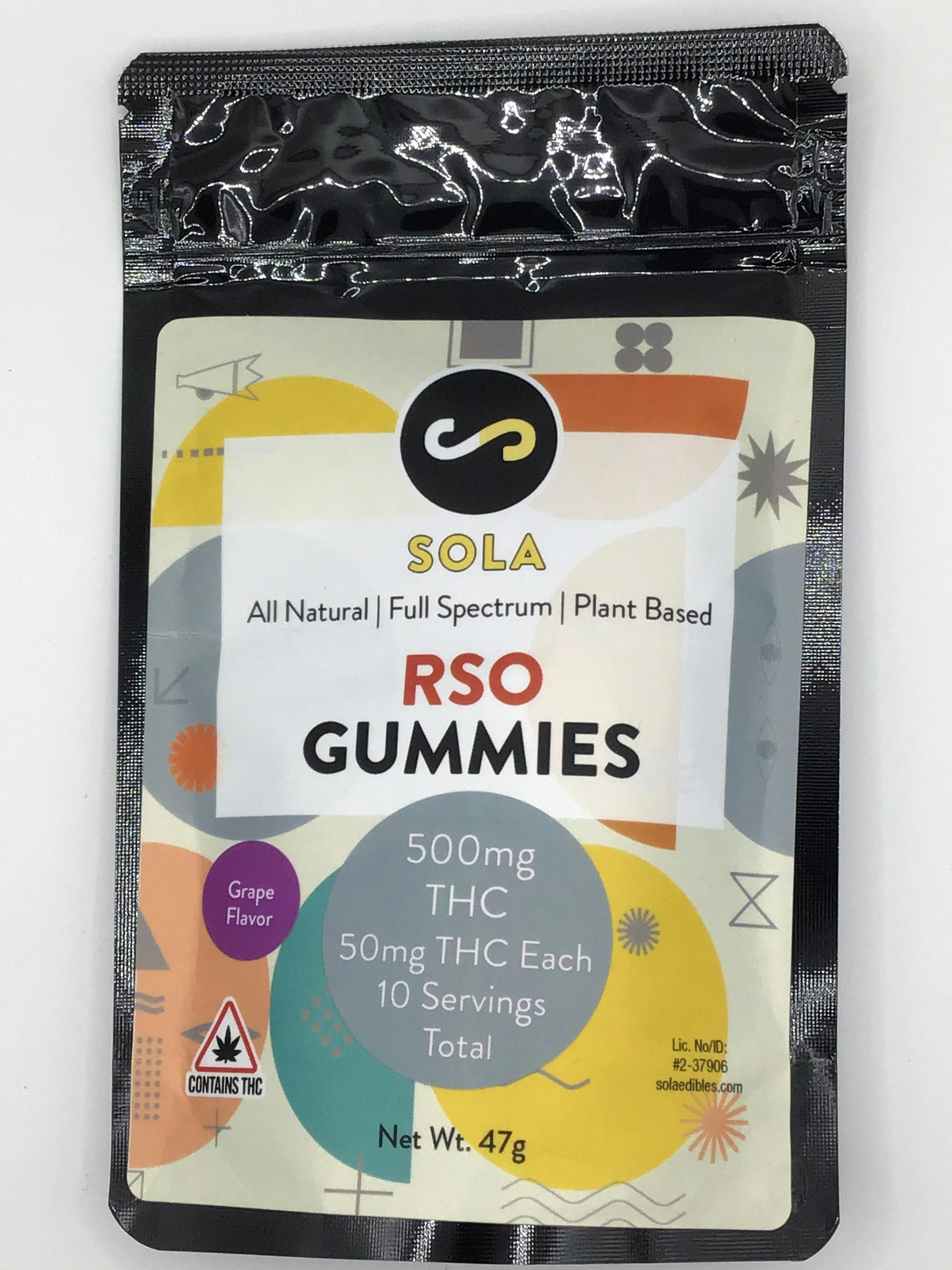 500mg RSO Gummies - Grape Flavor Pack