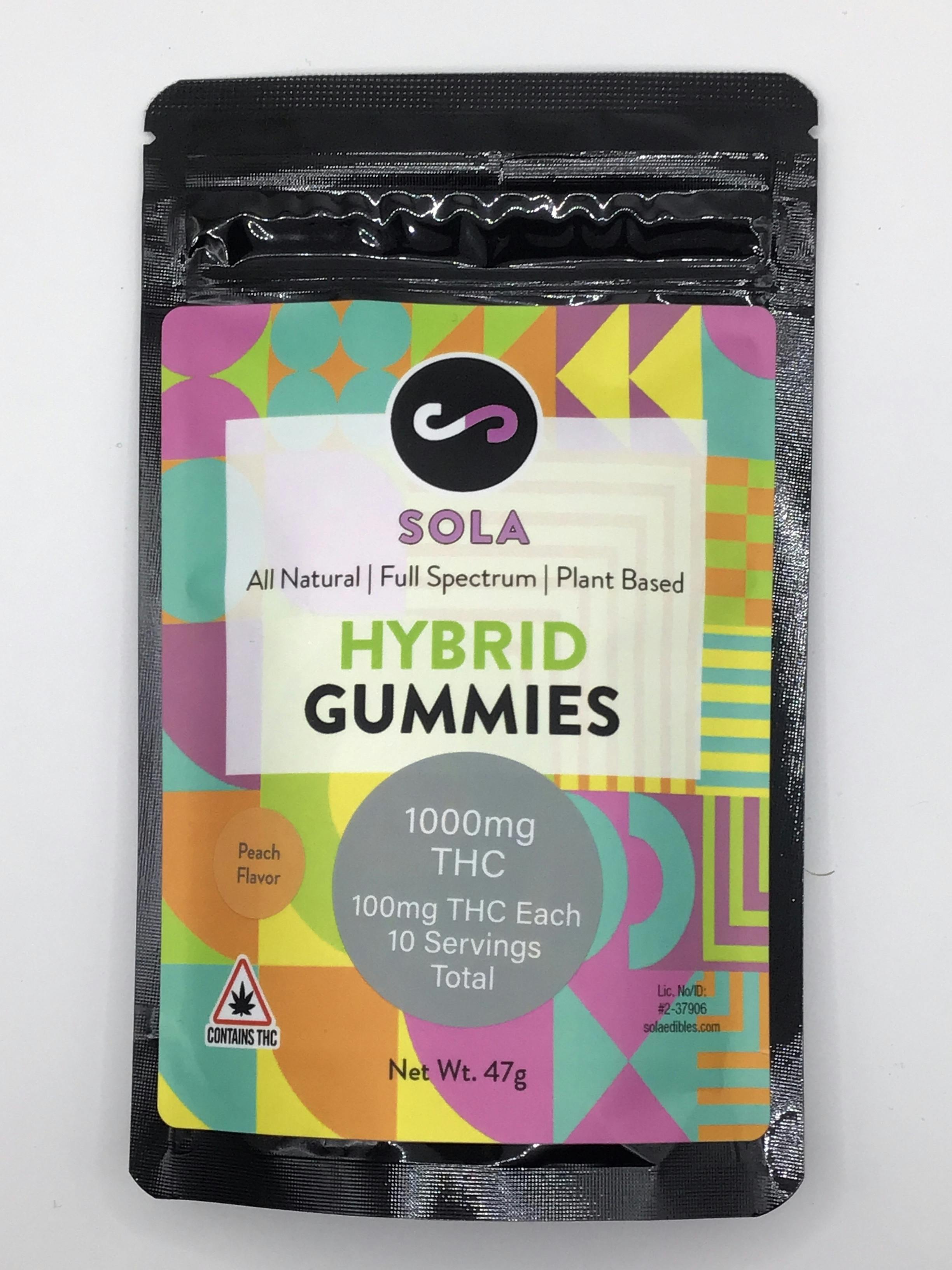 1000mg Hybrid Gummies - Peach Flavor