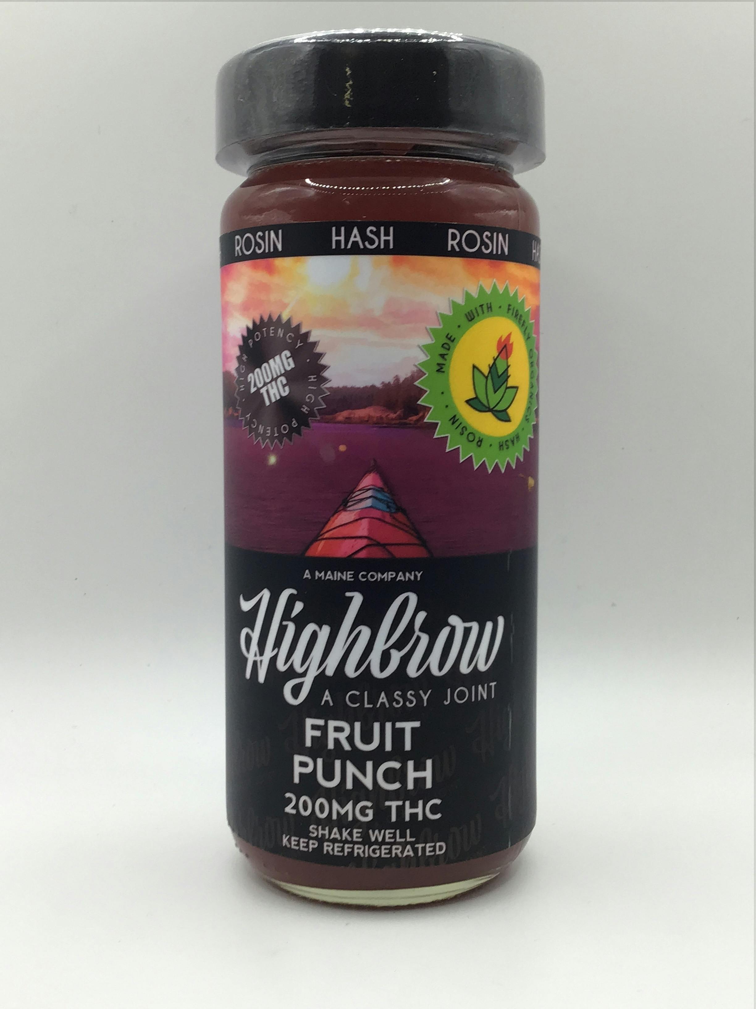 Highbrow Hash Rosin Fruit Punch Drink 200mg by Highbrow