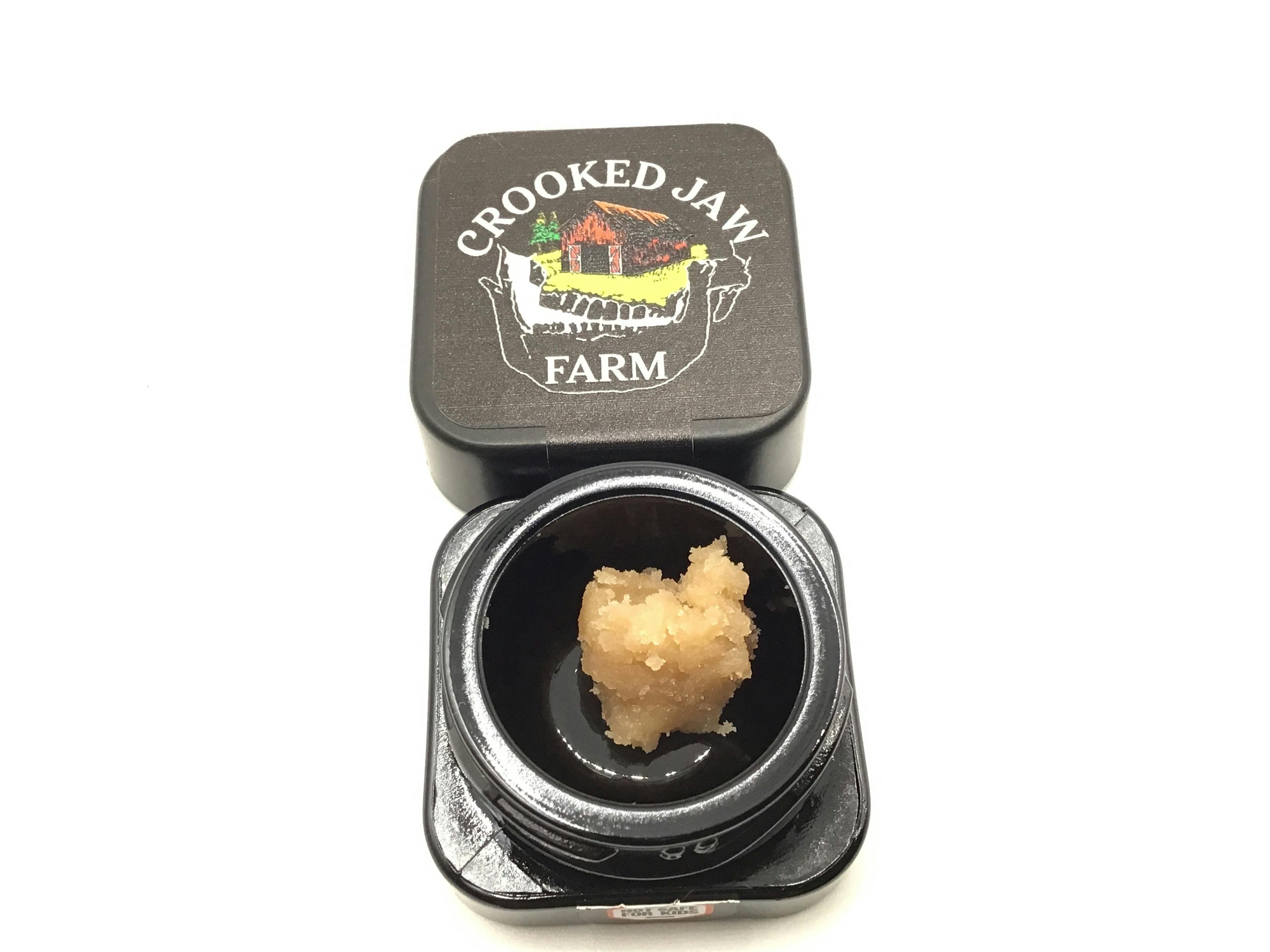 1g The Grinch Hash Rosin by Crooked Jaw Farm
