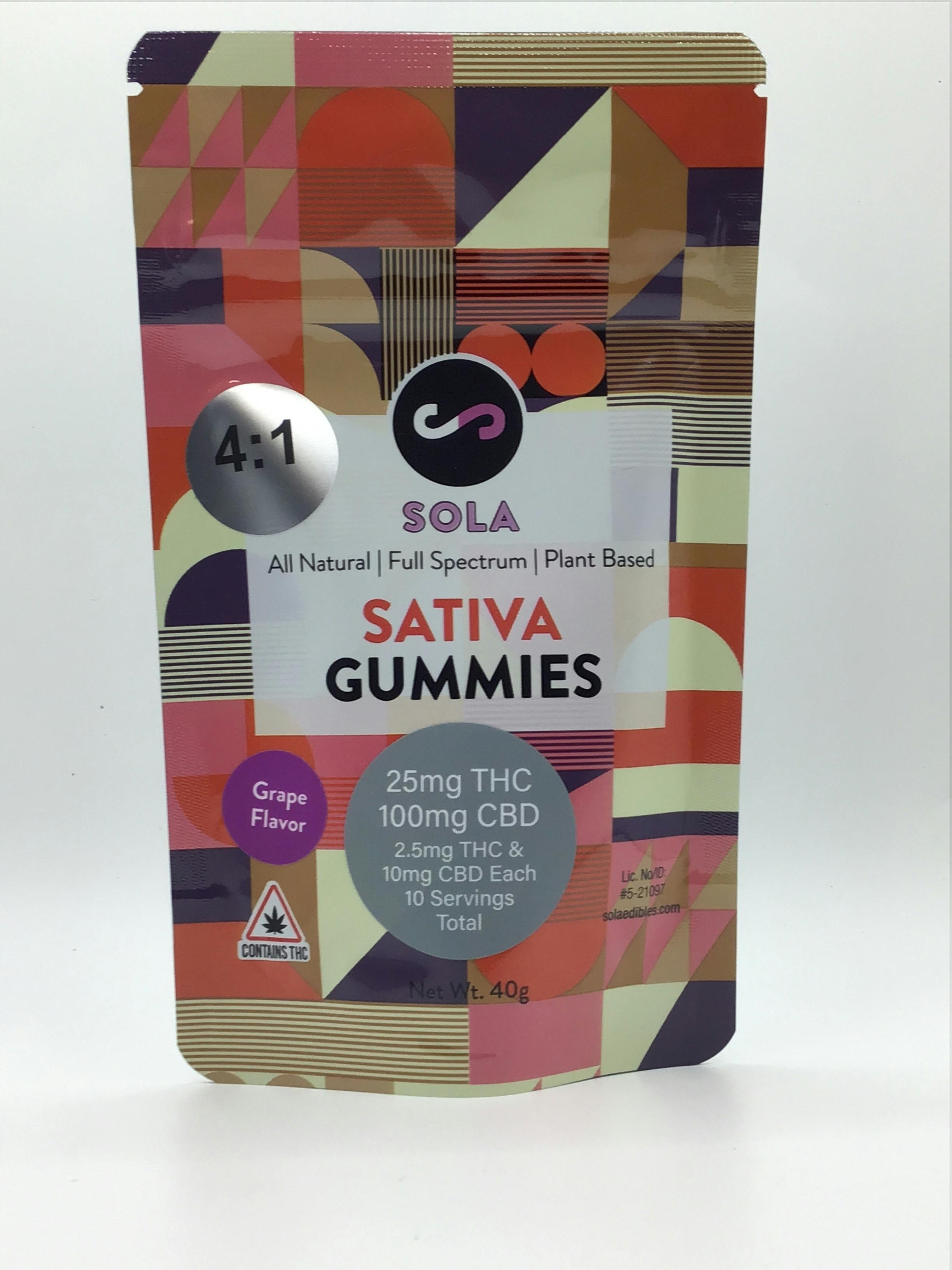 25mg Sativa 4:1 Gummies - Grape Flavor Pack