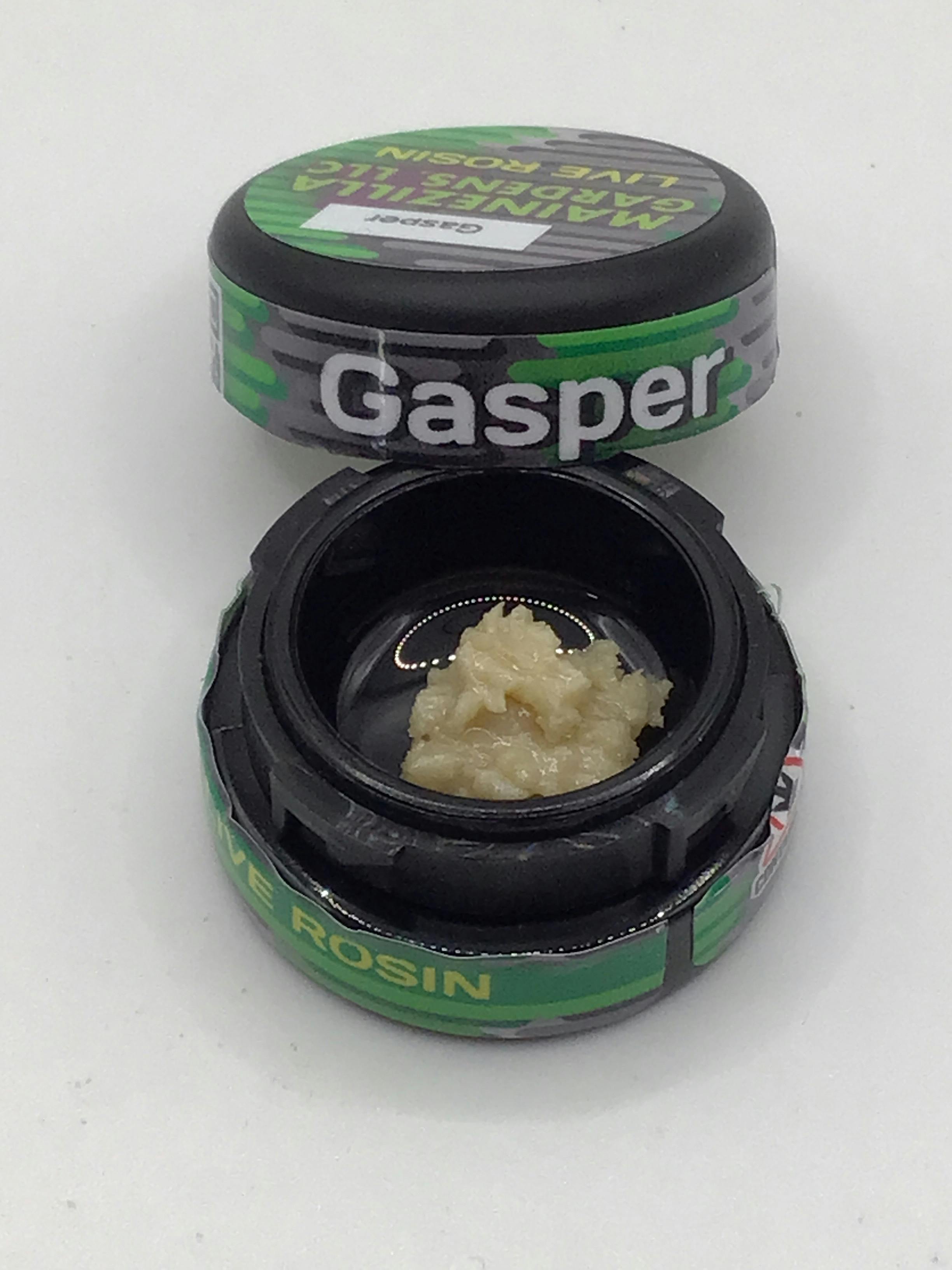 1g Gasper Live Rosin by Mainezilla Gardens