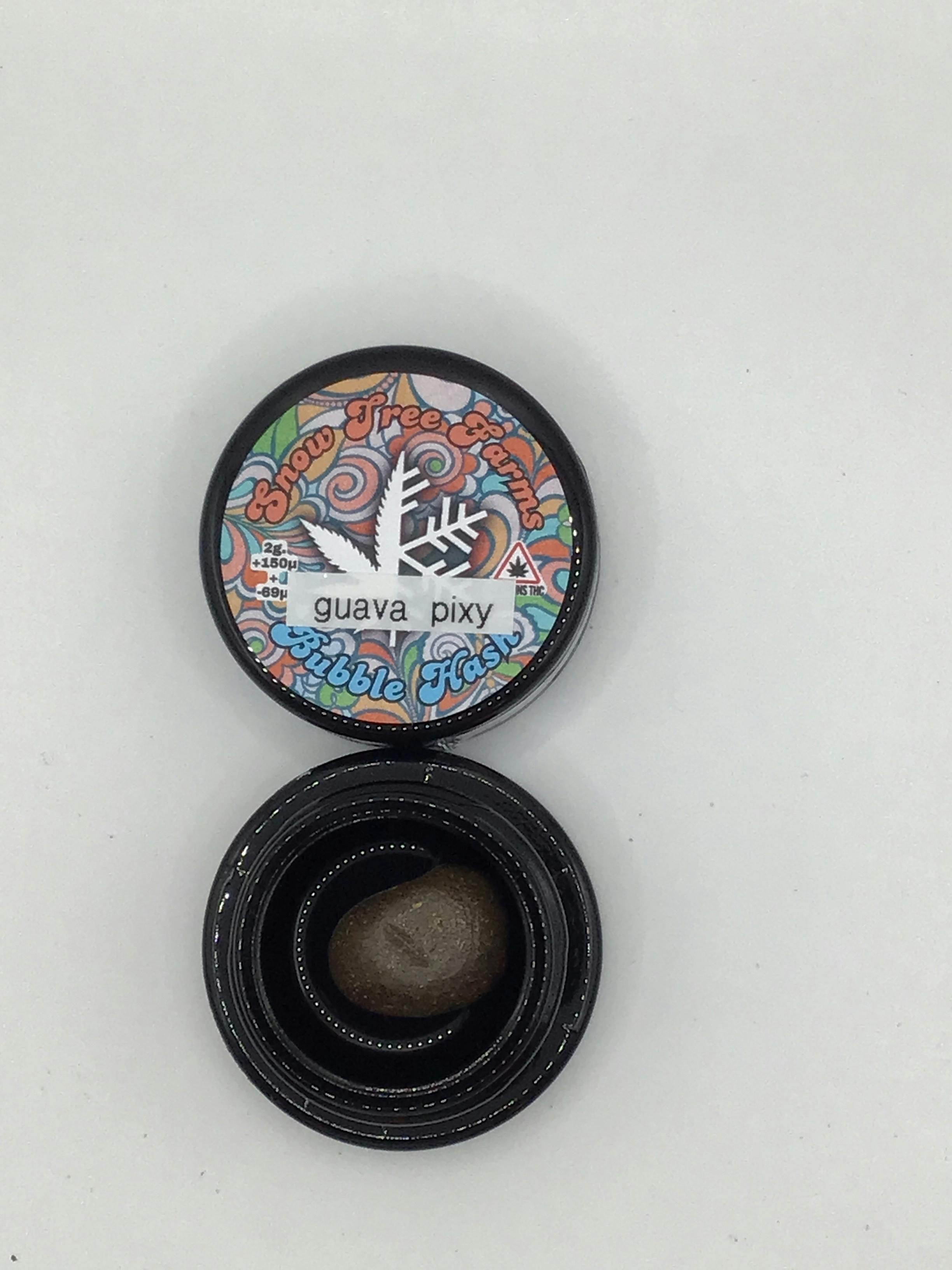 2g Guava Pixy Bubble Hash By Snow Tree Farms