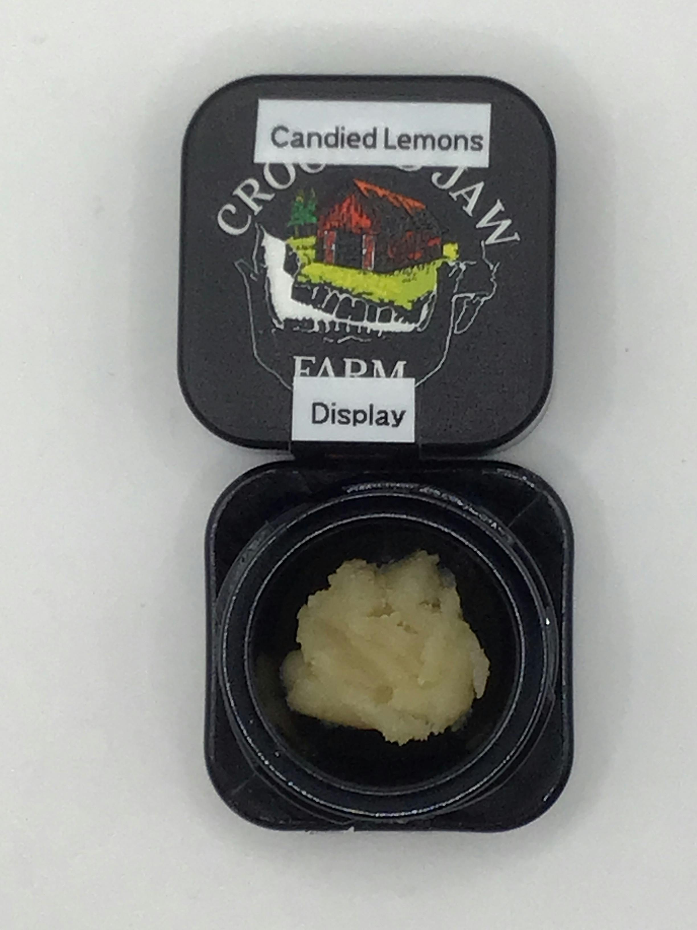 1g Candied Lemons Rosin by Crooked Jaw Farm