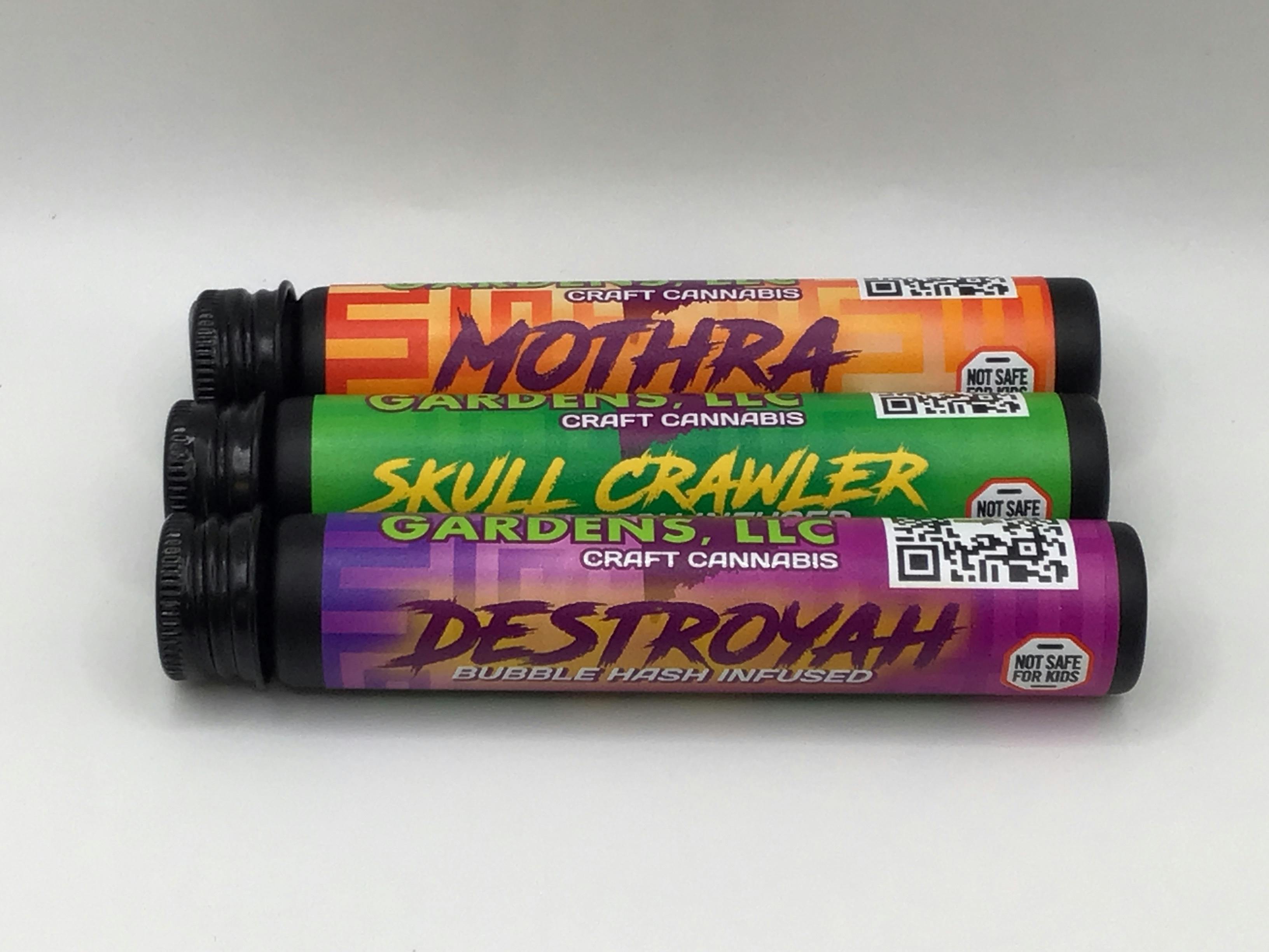 1.1g Bubble Hash Infused Preroll (Rotating Strains) by Mainezilla Gardens