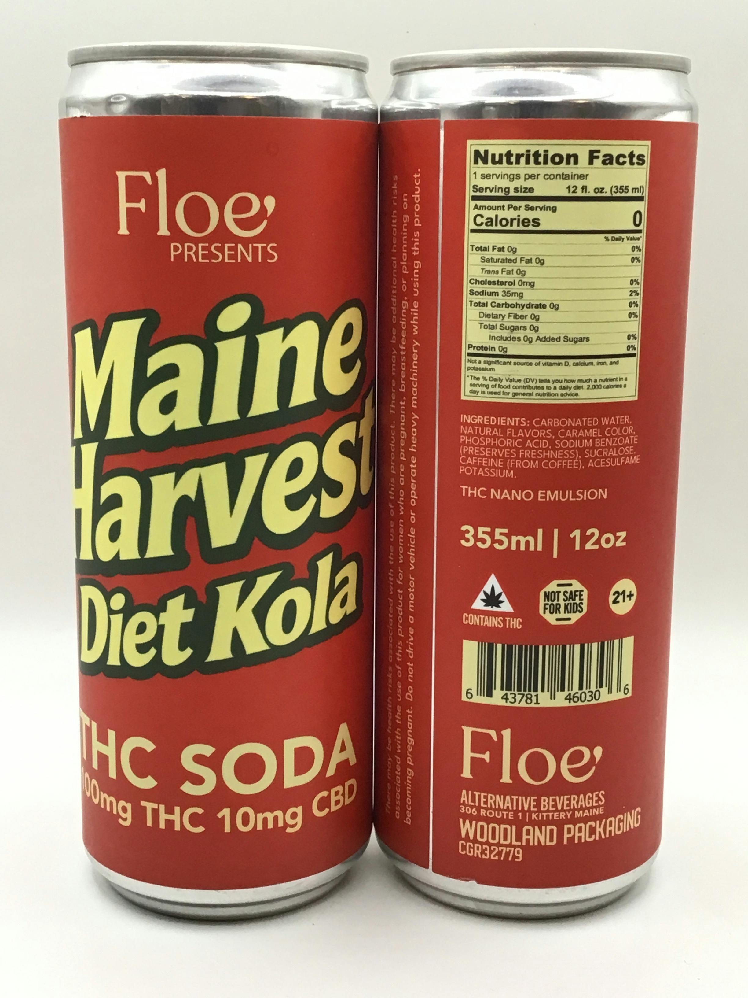 100mg 10:1 THC:CBD Diet Kola by Floe