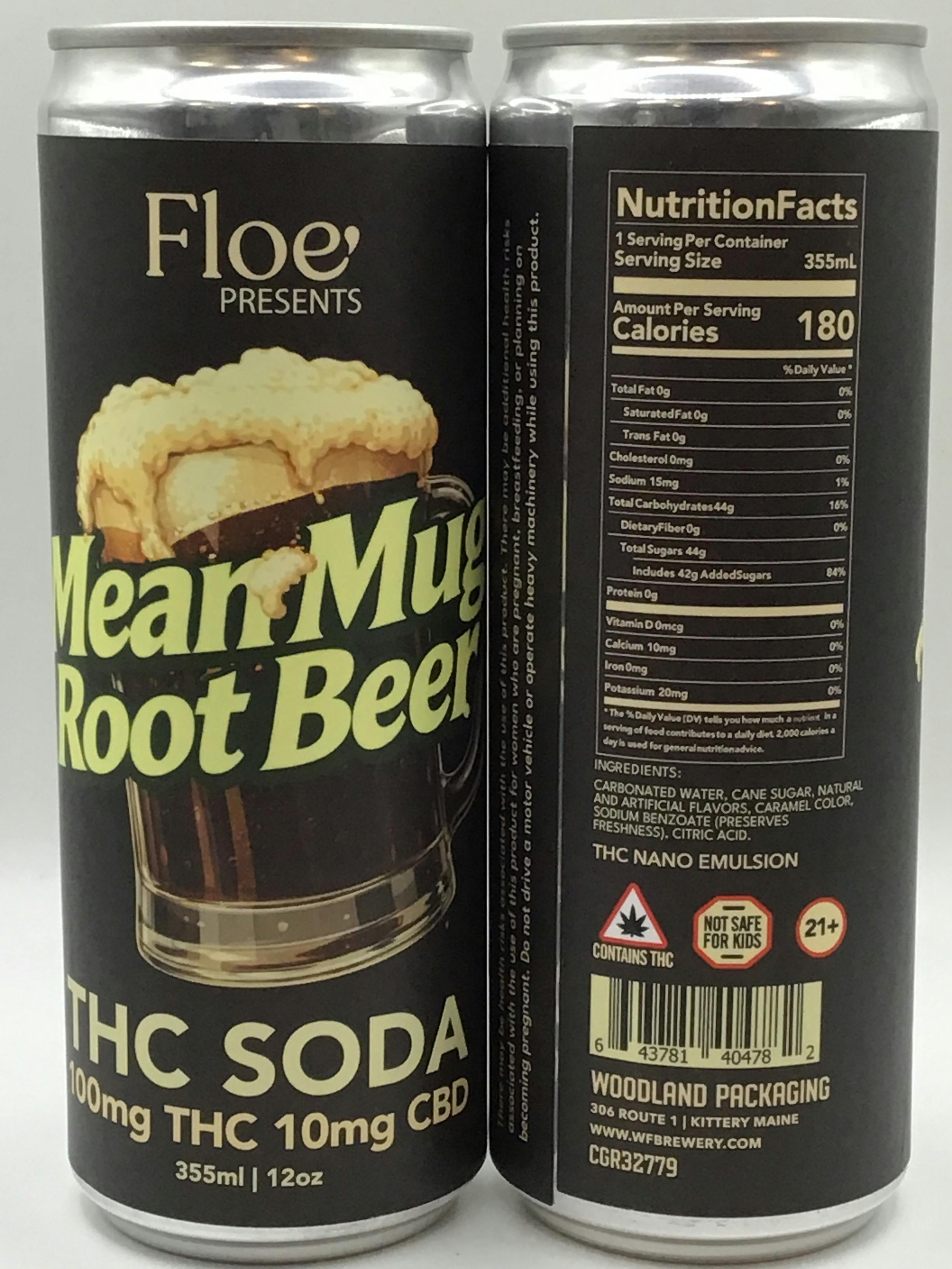 100mg 10:1 THC:CBD Root Beer by Floe