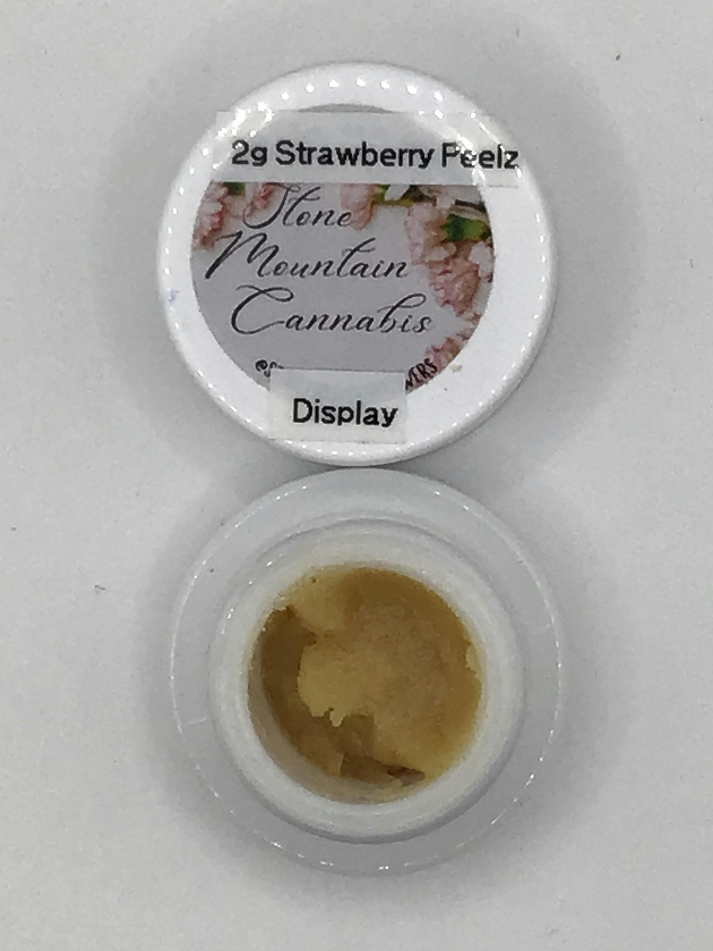 2g Strawberry Peelz Rosin by Stone Mountain Cannabis